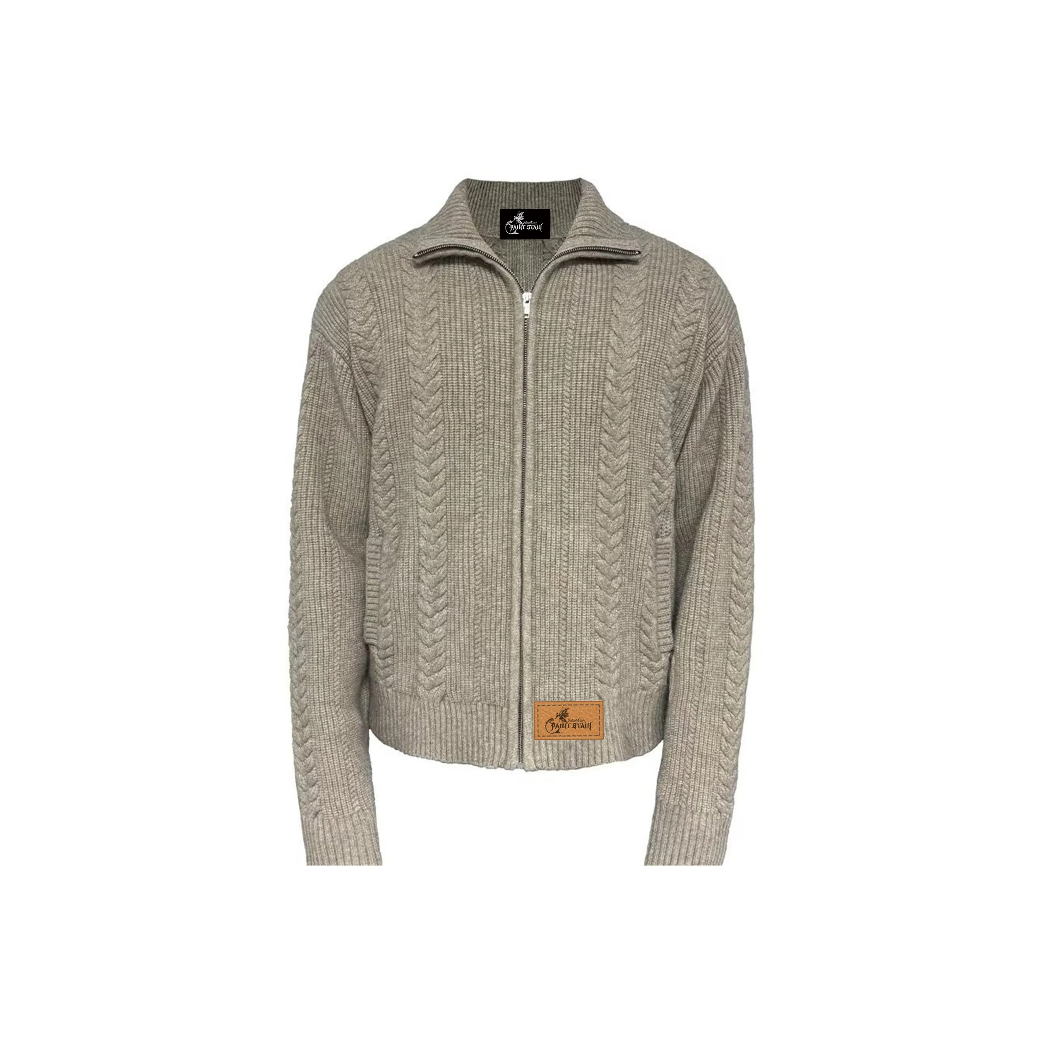 PAINT STAIN Хаки Унисекс Трикотаж