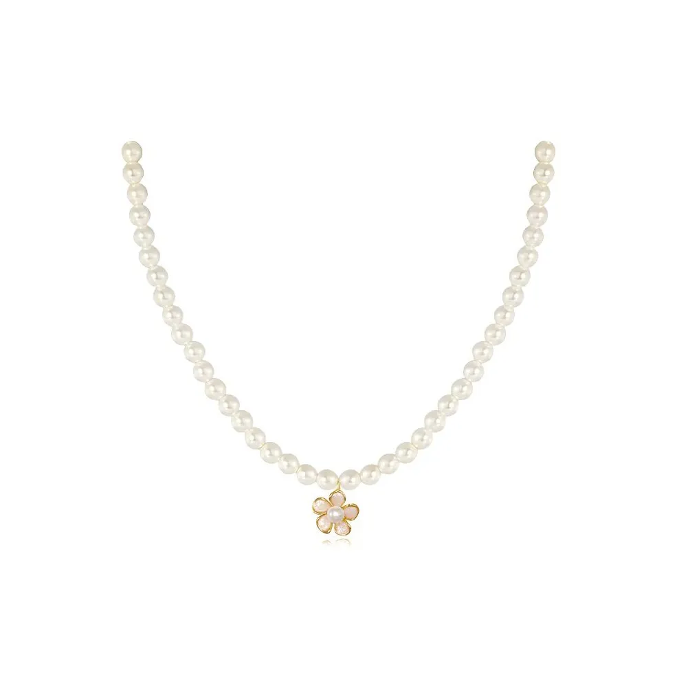 WEIJAS Золото-покрытое медное ожерелье для женщин