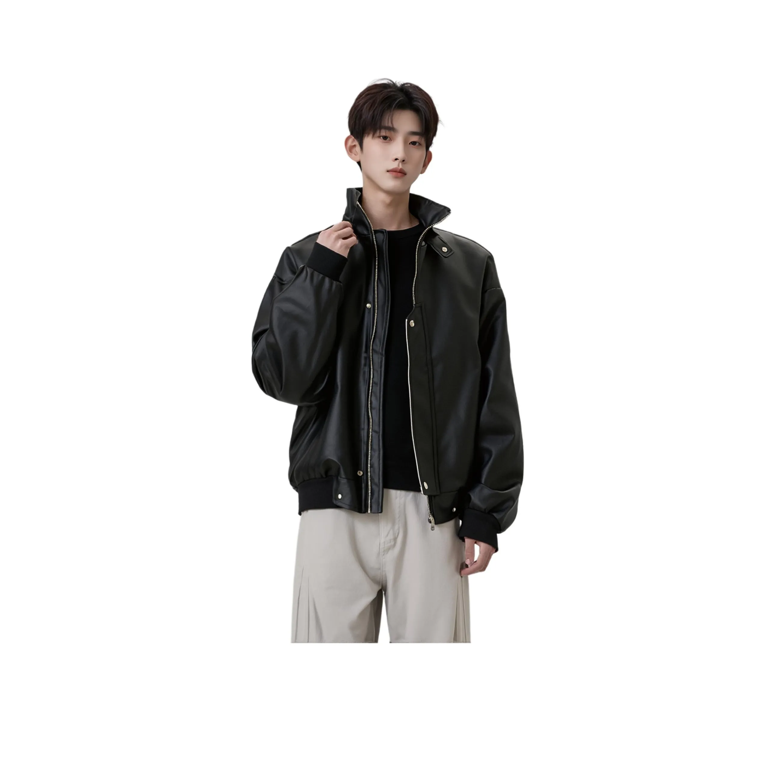 FRLMK Унисекс Кожаные куртки