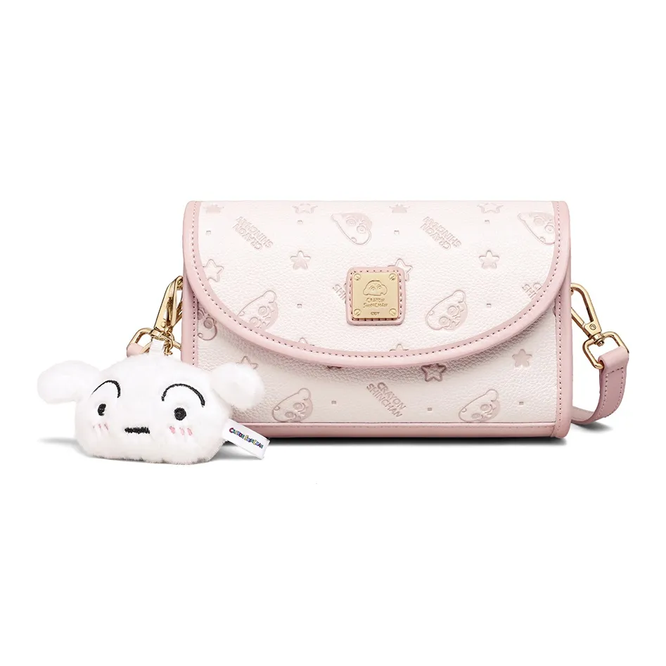 VINEY Карандаш SHIN Chan Коллаборация Синтетическая кожа Сумка через плечо Стандартная Женская Розовая