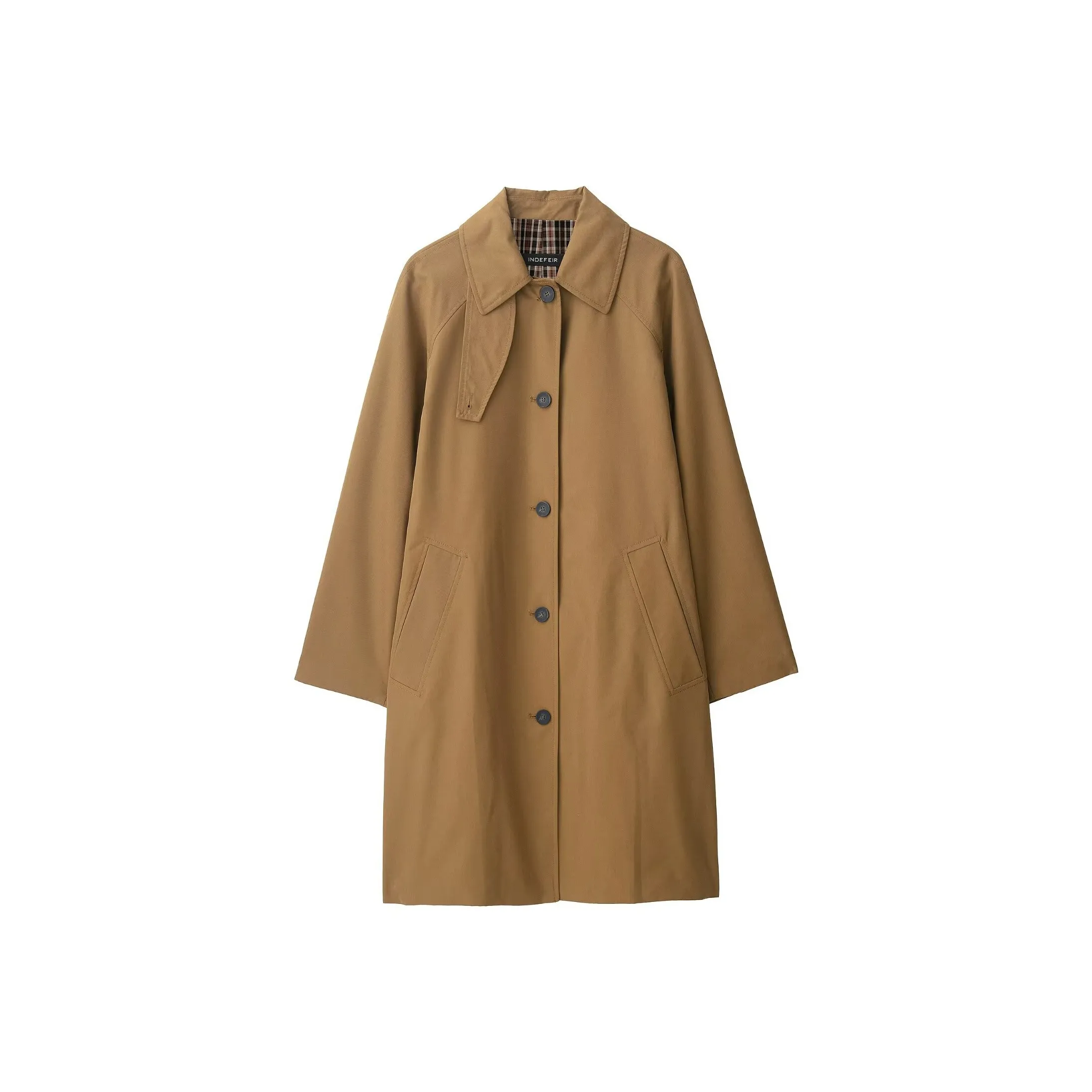 Devanro Темно-коричневый женский тренч