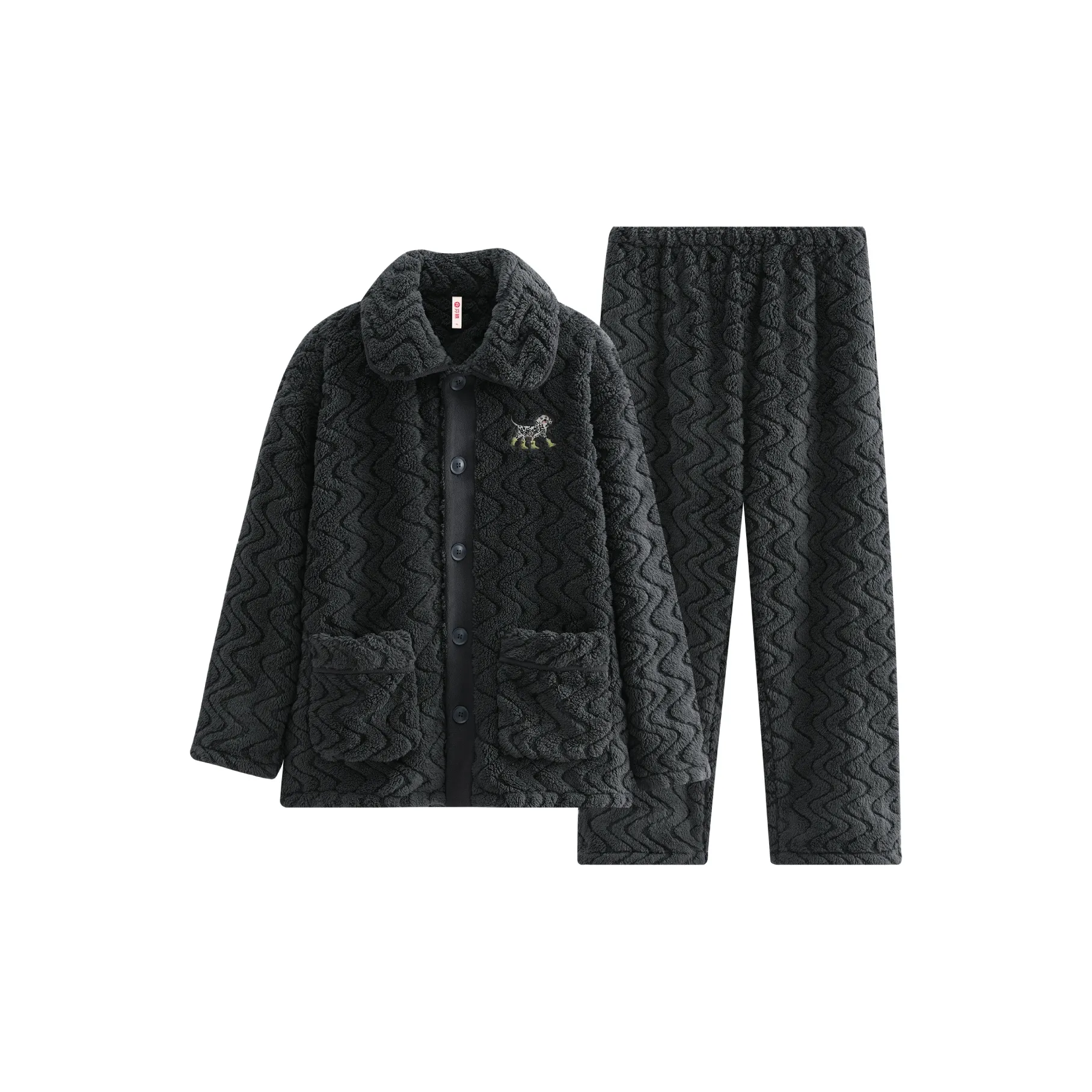 FENTENG FJ26940626 Темно-серый Мужской Пижамный комплект