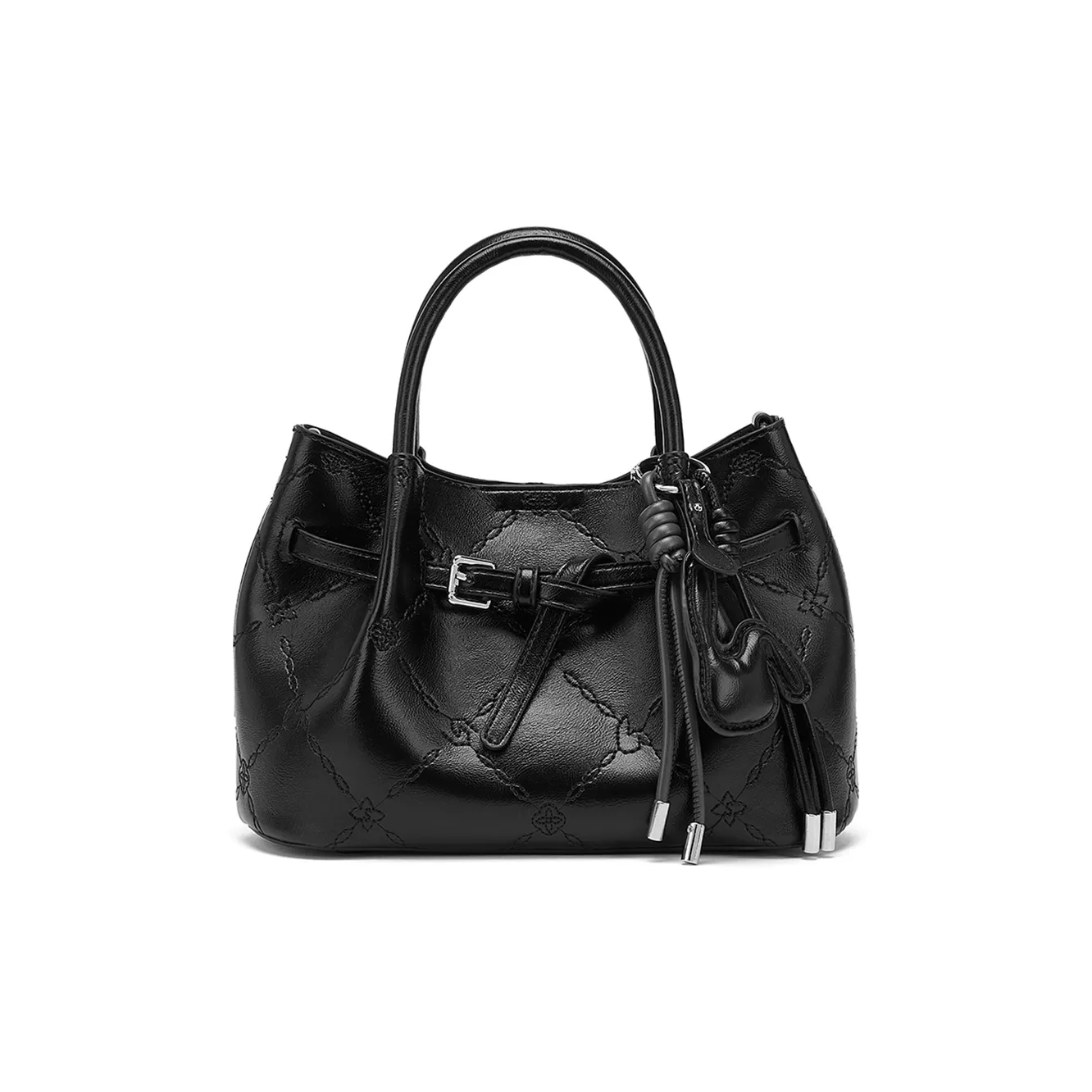 ST SAT Сумка через плечо из синтетической кожи женская кремово-белая трюфельно-черная