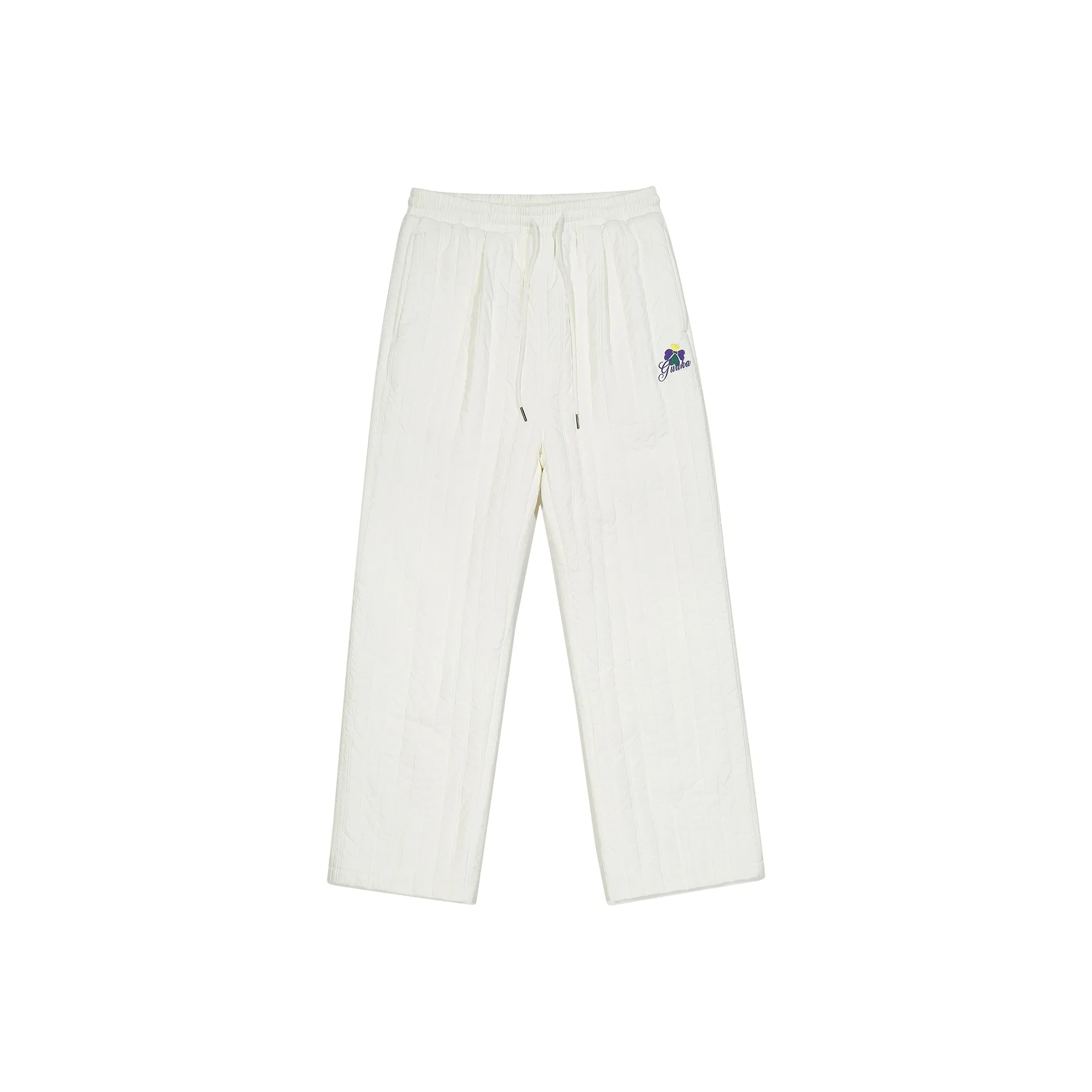 Guuka Белый Унисекс Хлопок Брюки