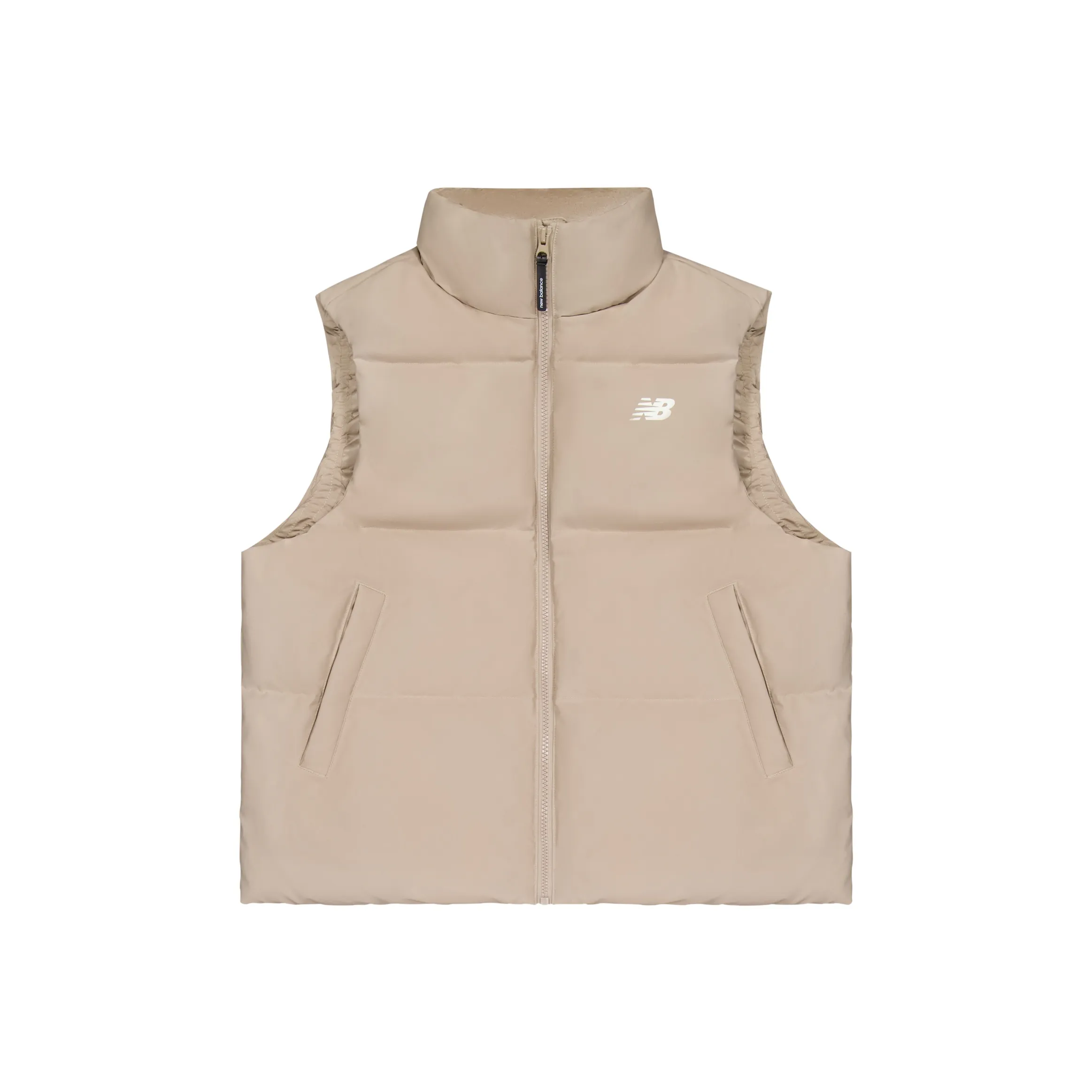 New Balance Пуховый жилет Женские Бежевый