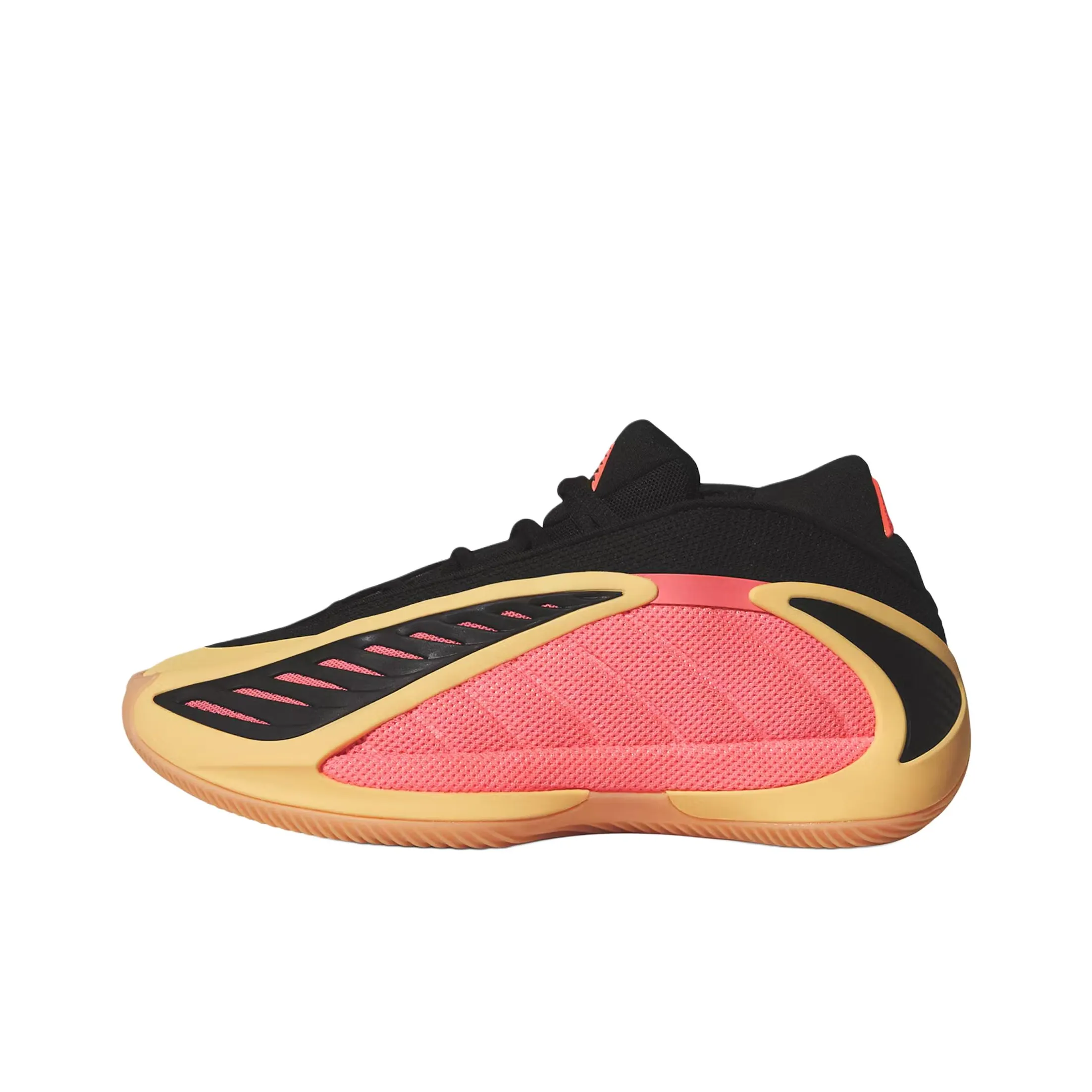 Adidas AE2 Slip Resistant Abrasion Resistant Низкий Топ Детские Баскетбольные Кроссовки Оранжевый Черный Подростки