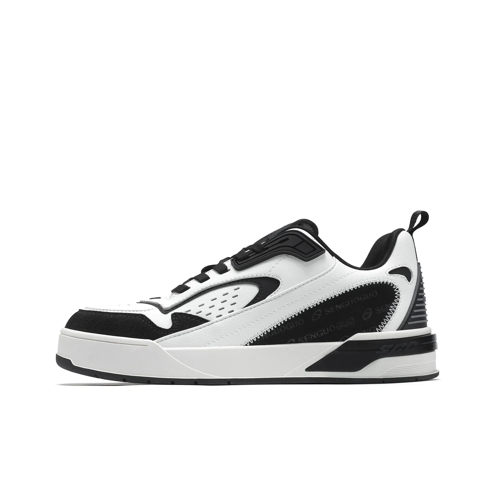 SENGUOGUO Амортизация Износостойкий Низкий Топ Повседневная Обувь Унисекс Черный Белый