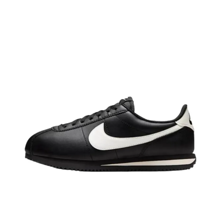 Nike Cortez Повседневные Городские Кроссовки для Коммутирования и Бега Женские Черно-Белые