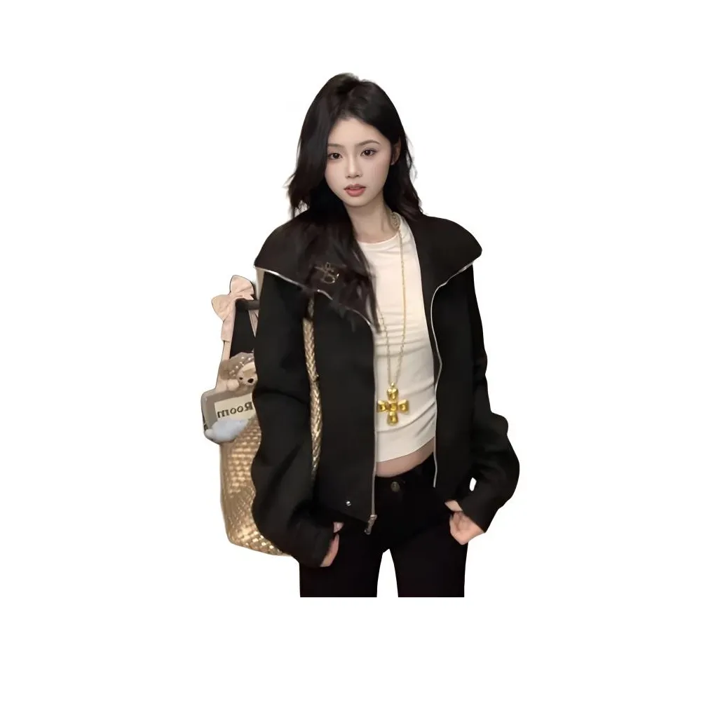 YICHEN Черные Женские Куртки