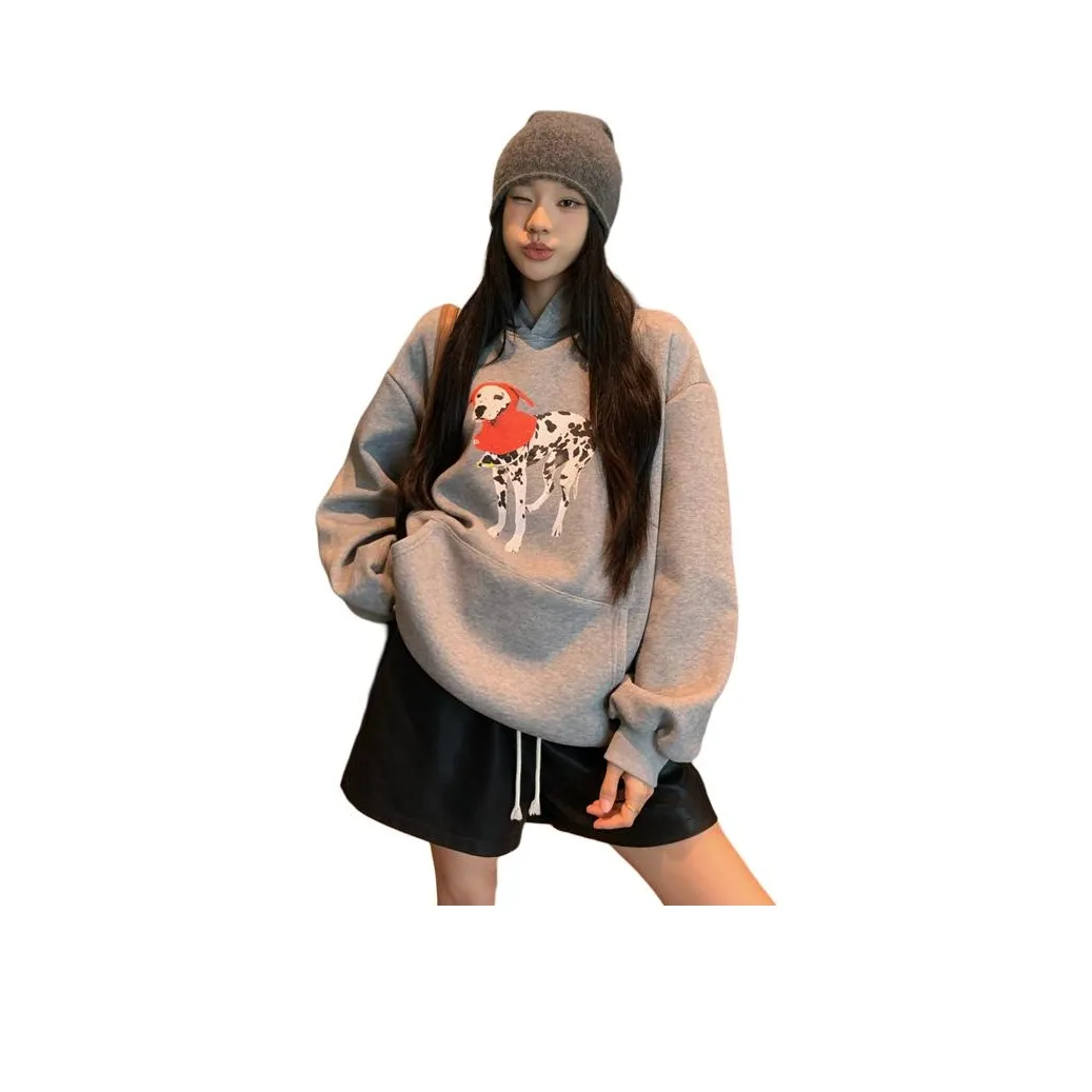 PZHK Пятно Собака Женские Свитшоты