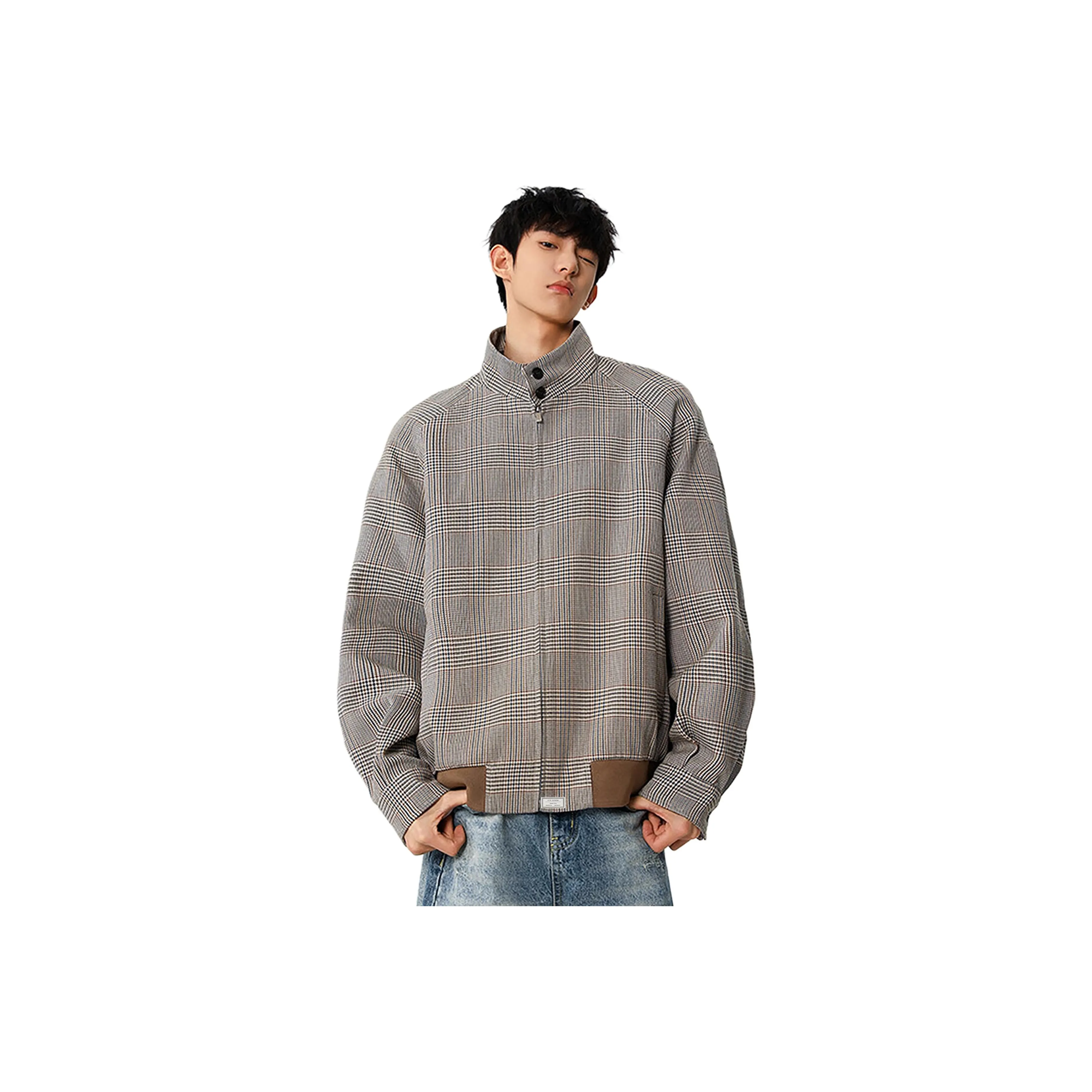 City Hipster Коричневый Гусиная лапка Унисекс Куртки