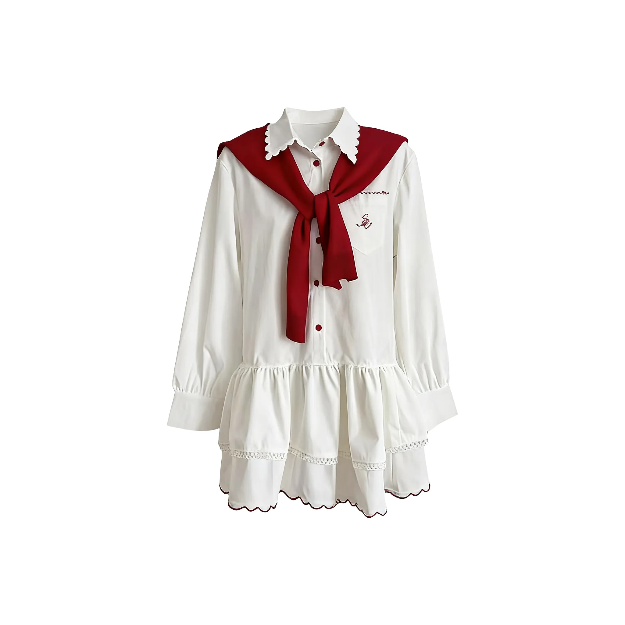 SECFLY OFFICIAL Длинное платье с длинными рукавами женское