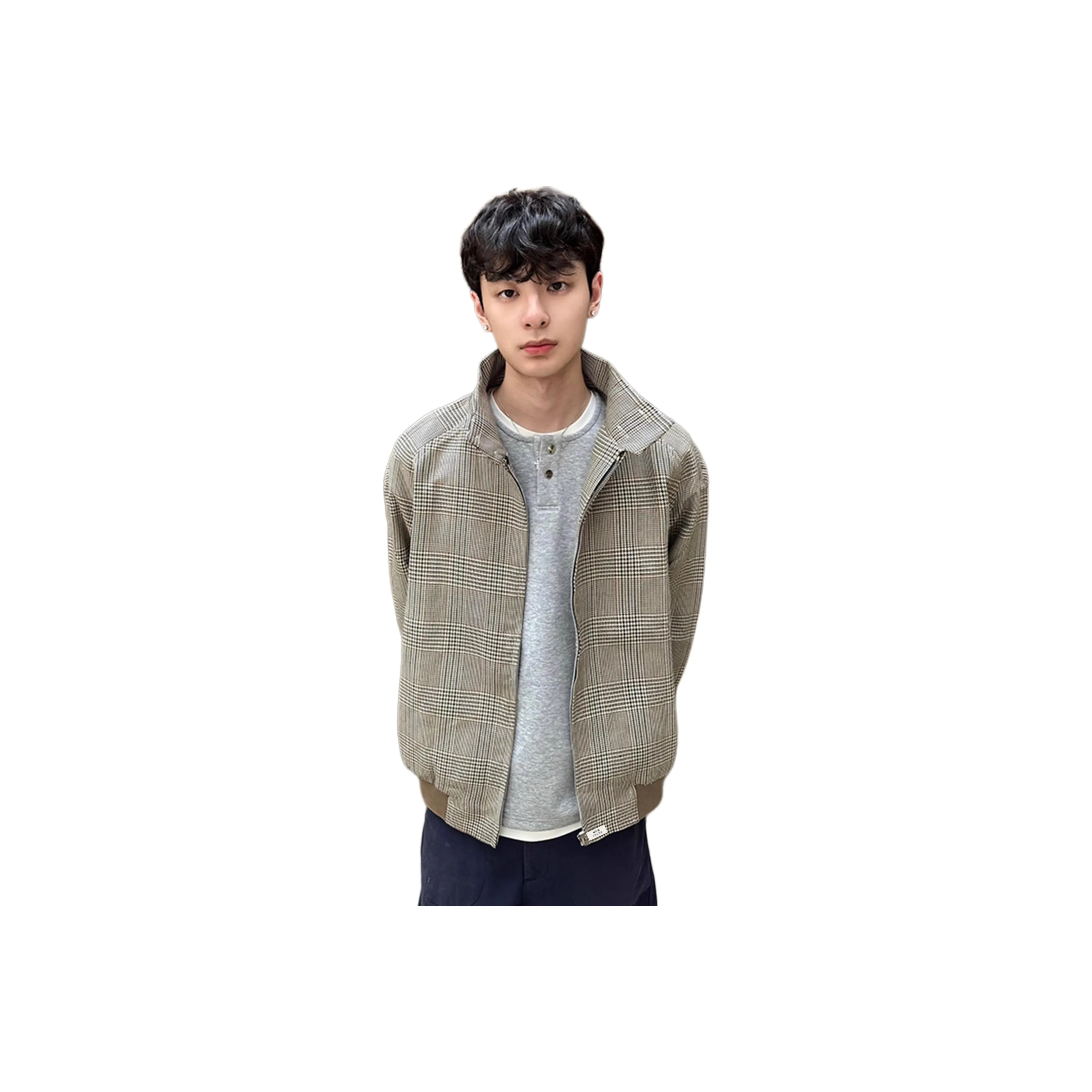 City Hipster Коричневый Гусиная лапка Унисекс Куртки