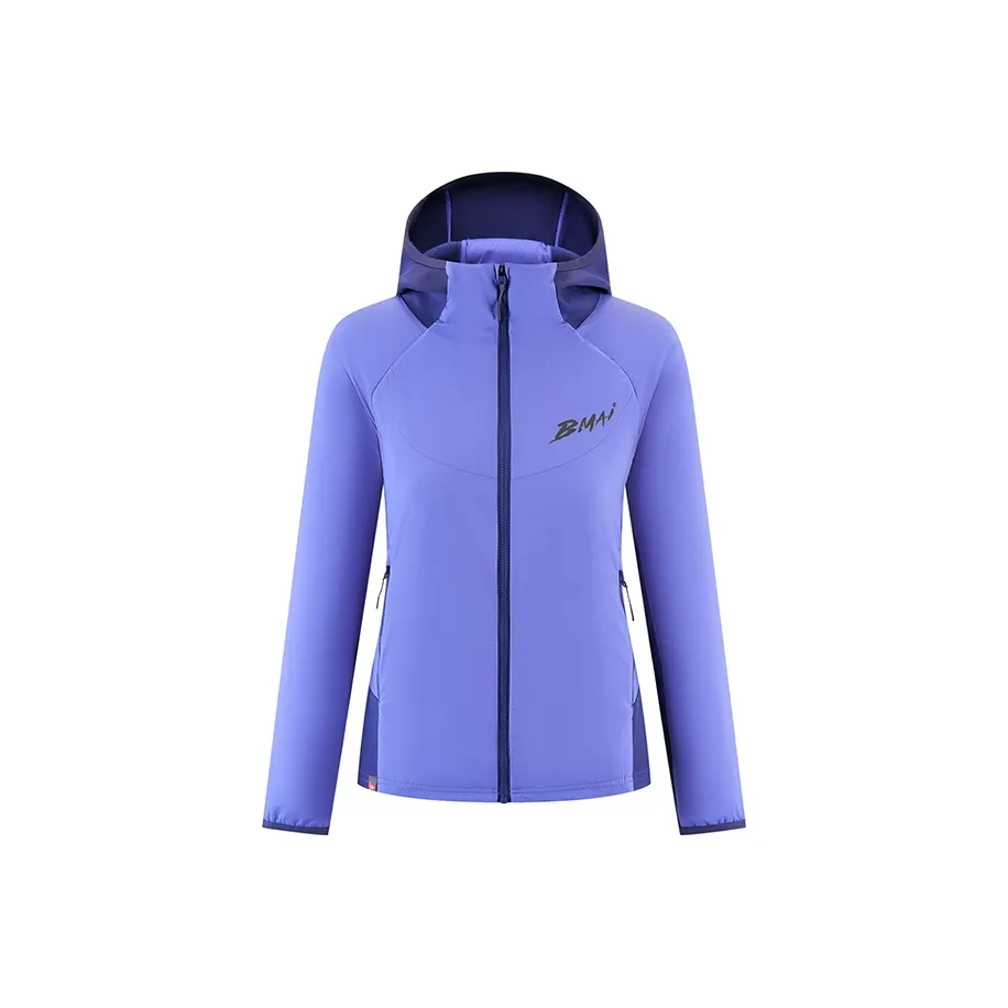 BMAI Хлопковый пуховик женский фиолетовый синий фиолетовый