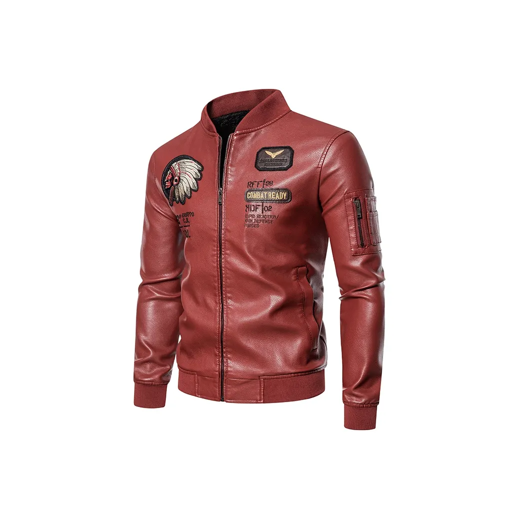 EMINU Мужские кожаные куртки