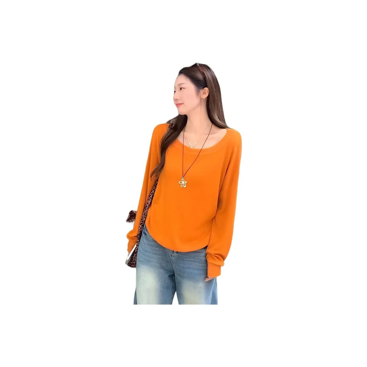 PZHK AUTUMN Оранжевый Женский Трикотаж