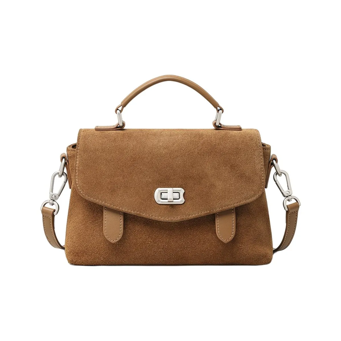 MILLIE'S Коровья кожа Одно плечо Сумка Стандартная Женская Карамельный Коричневый Вино Фиолетовый