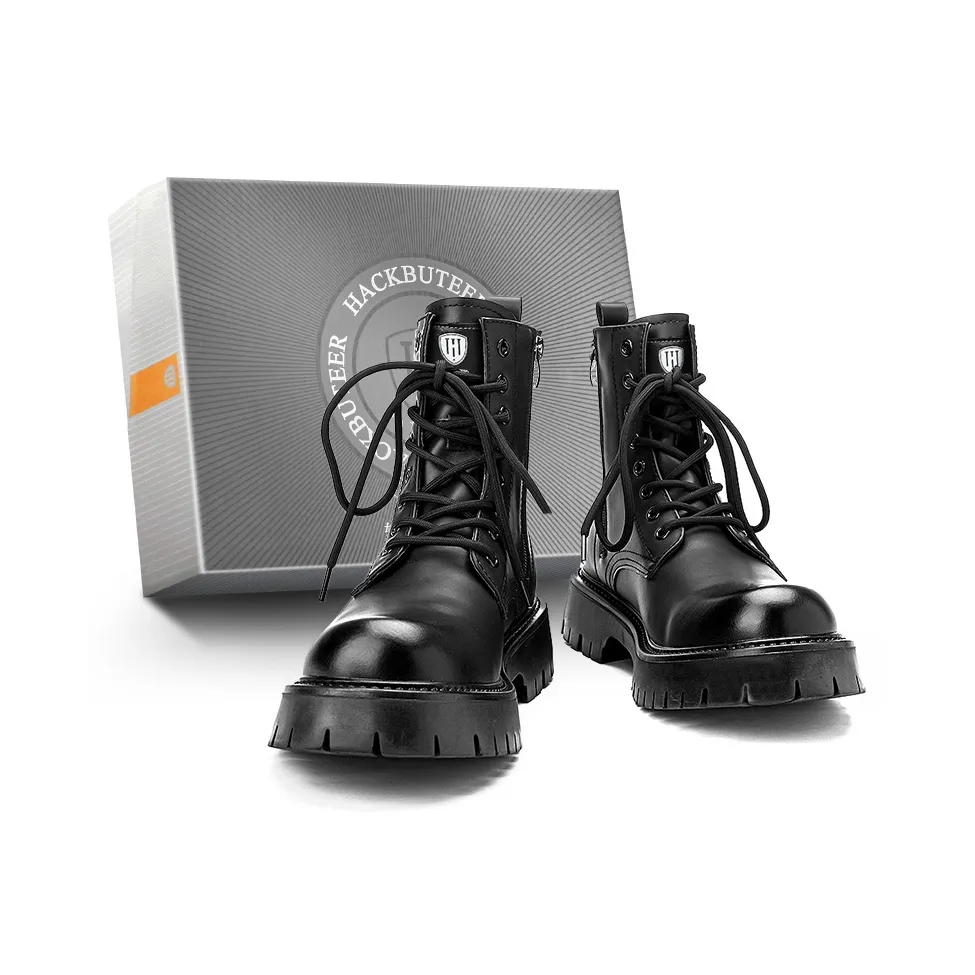 HACKBUTEER Ankle Длина Мартин Boot Мужская Коробка Включено