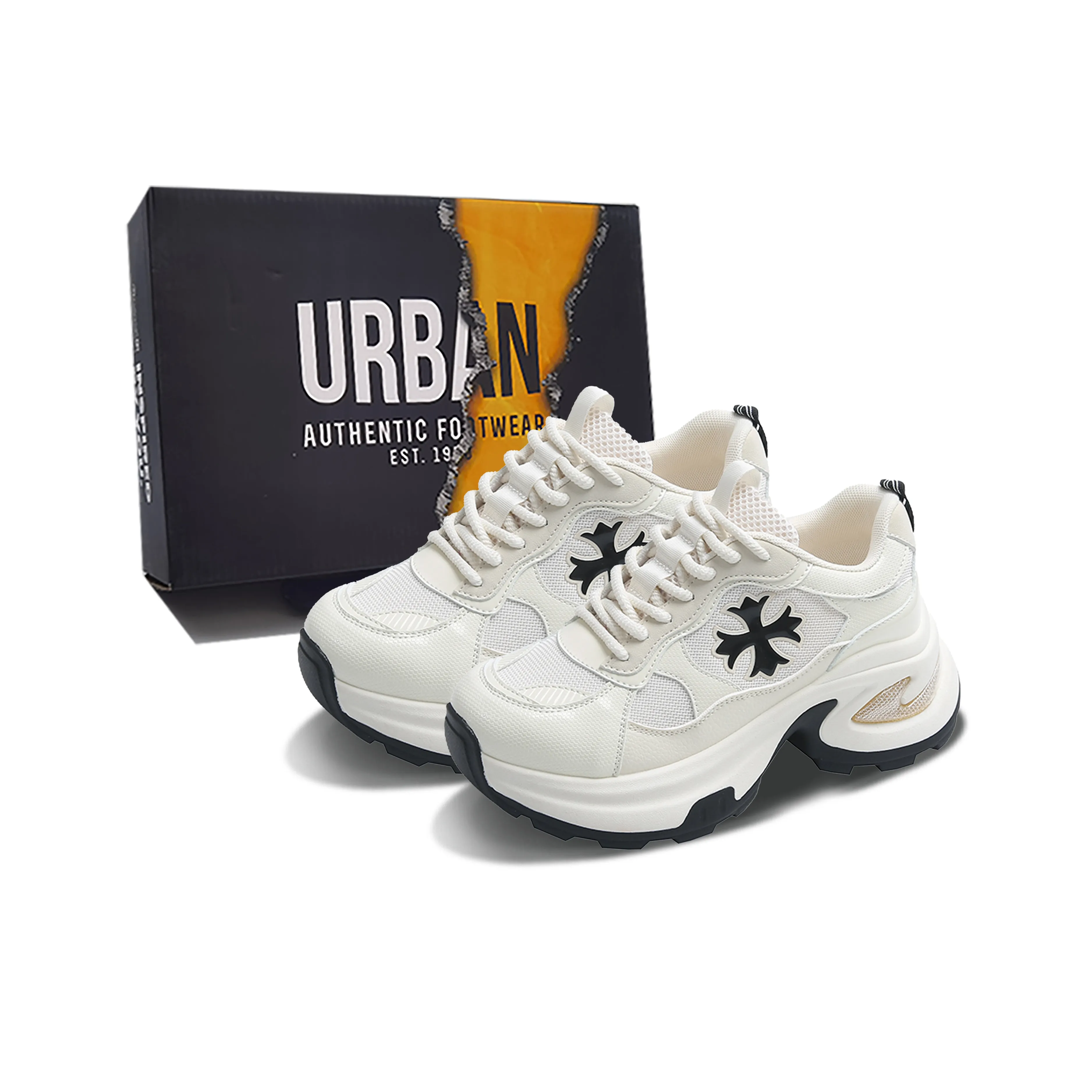 URBAN AUTHENTIC Высота Увеличивающий Износостойкий Легкий Дышащий Противоскользящий Низкий Топ