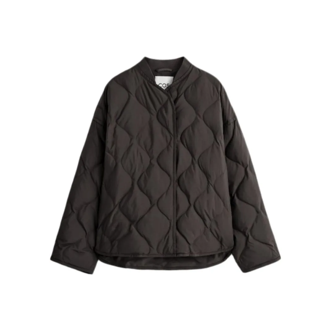 COS Темно-коричневый женский пуховик