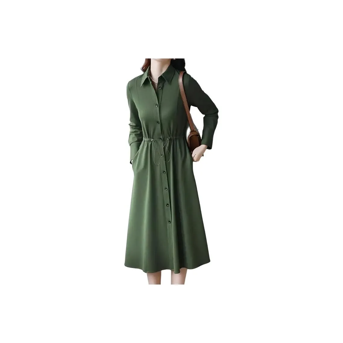 XIANSINIAO Длинное платье с длинными рукавами женское