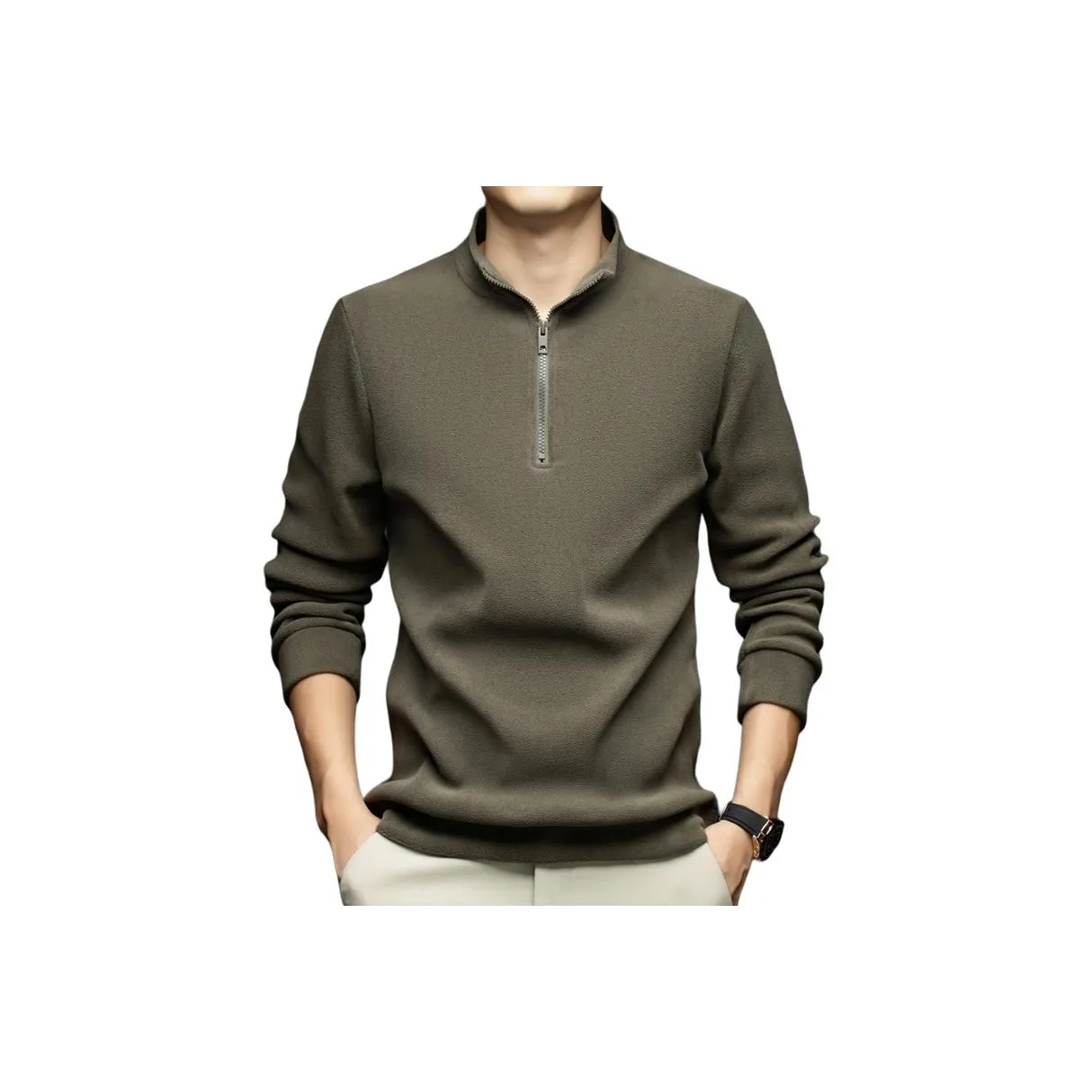 Candito Воротник-стойка Свитшот Мужской