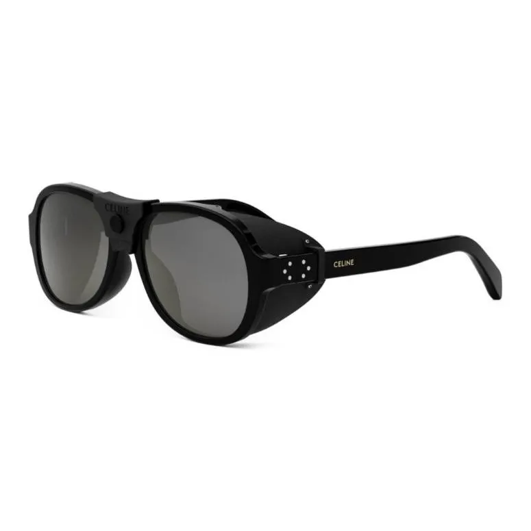 CELINE Пластик Нерегулярная форма Солнцезащитные очки Мужской Черный