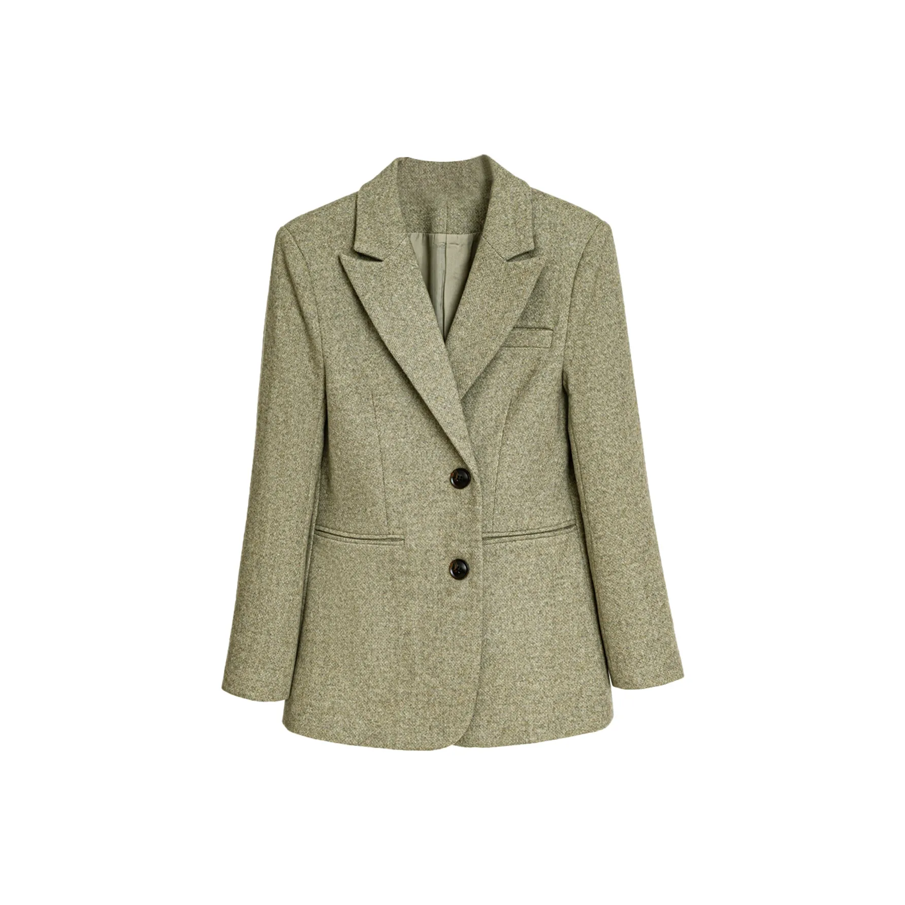 DonnaZilan Элегантный Бизнес Костюм Топ Женские Свободный крой Intellectual Минималистский стиль Однобортный Костюм