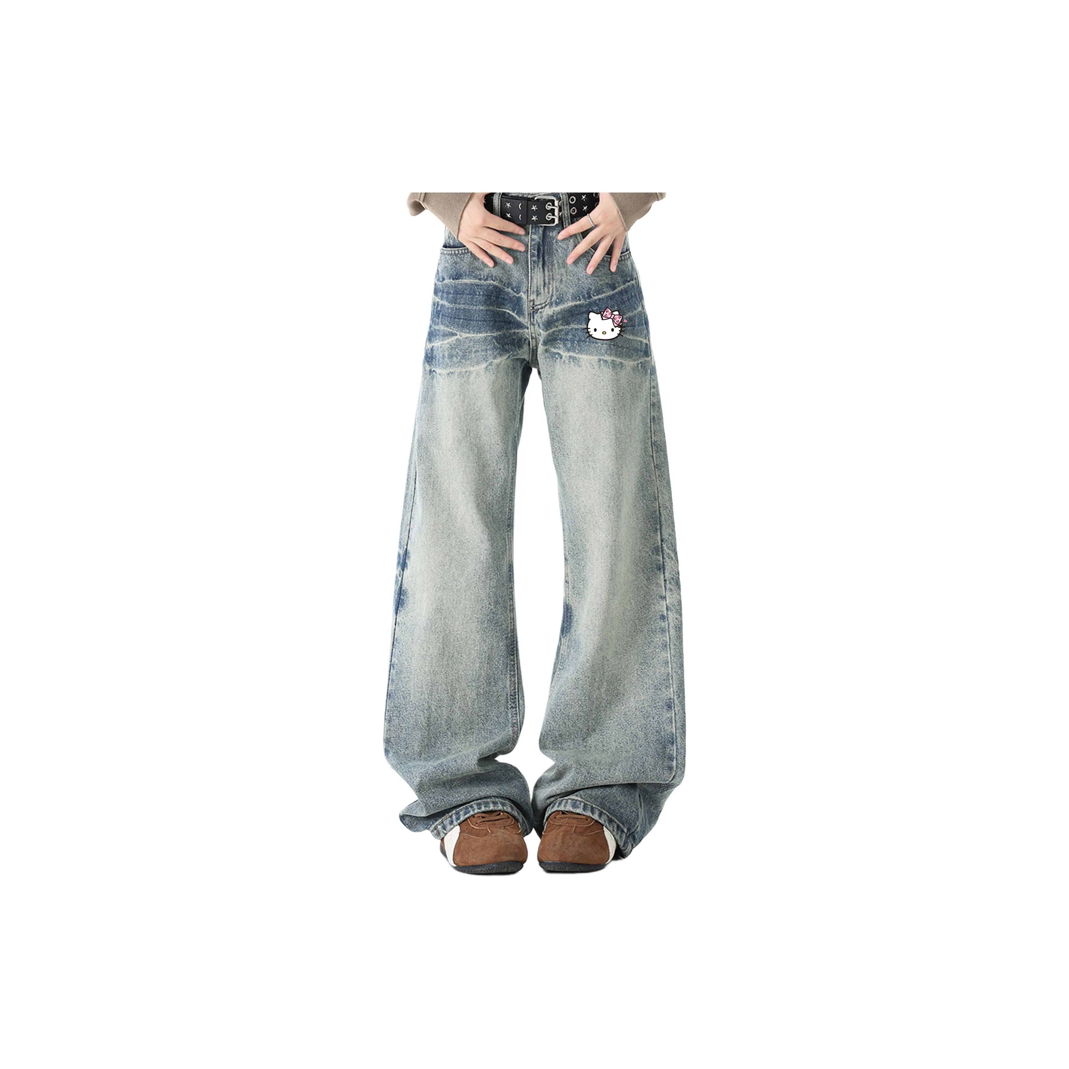Sanrio x Hello Kitty Джинсы Унисекс