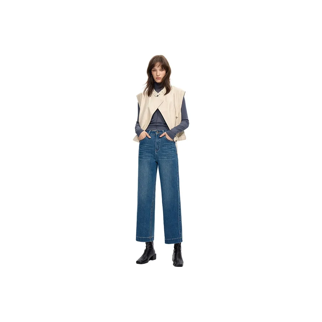 MAREA VESUVIO Blue Women's Jeans MAREA VESUVIO Синий Женские Джинсы