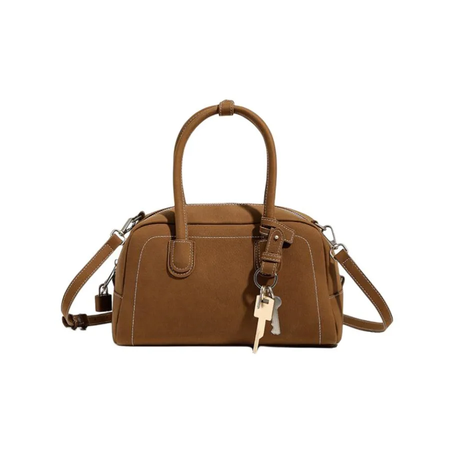 OCTSUI Искусственная кожа Одно плечо Сумка Женская Розовый Коричневый Цвет печенья Глубокий черный Слоновой серый