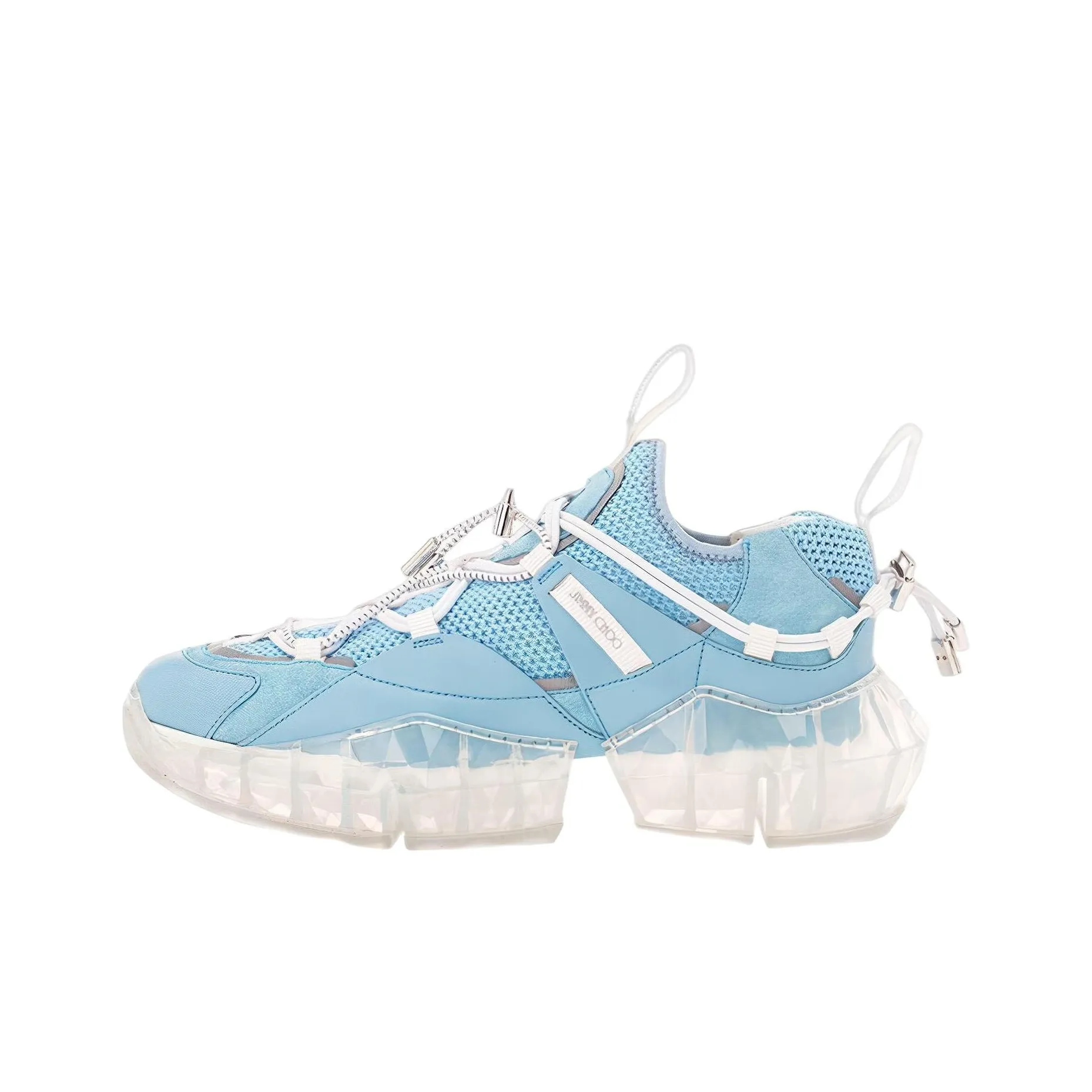 Jimmy Choo Diamond Casual Shoes Women's Low-Top Blue White