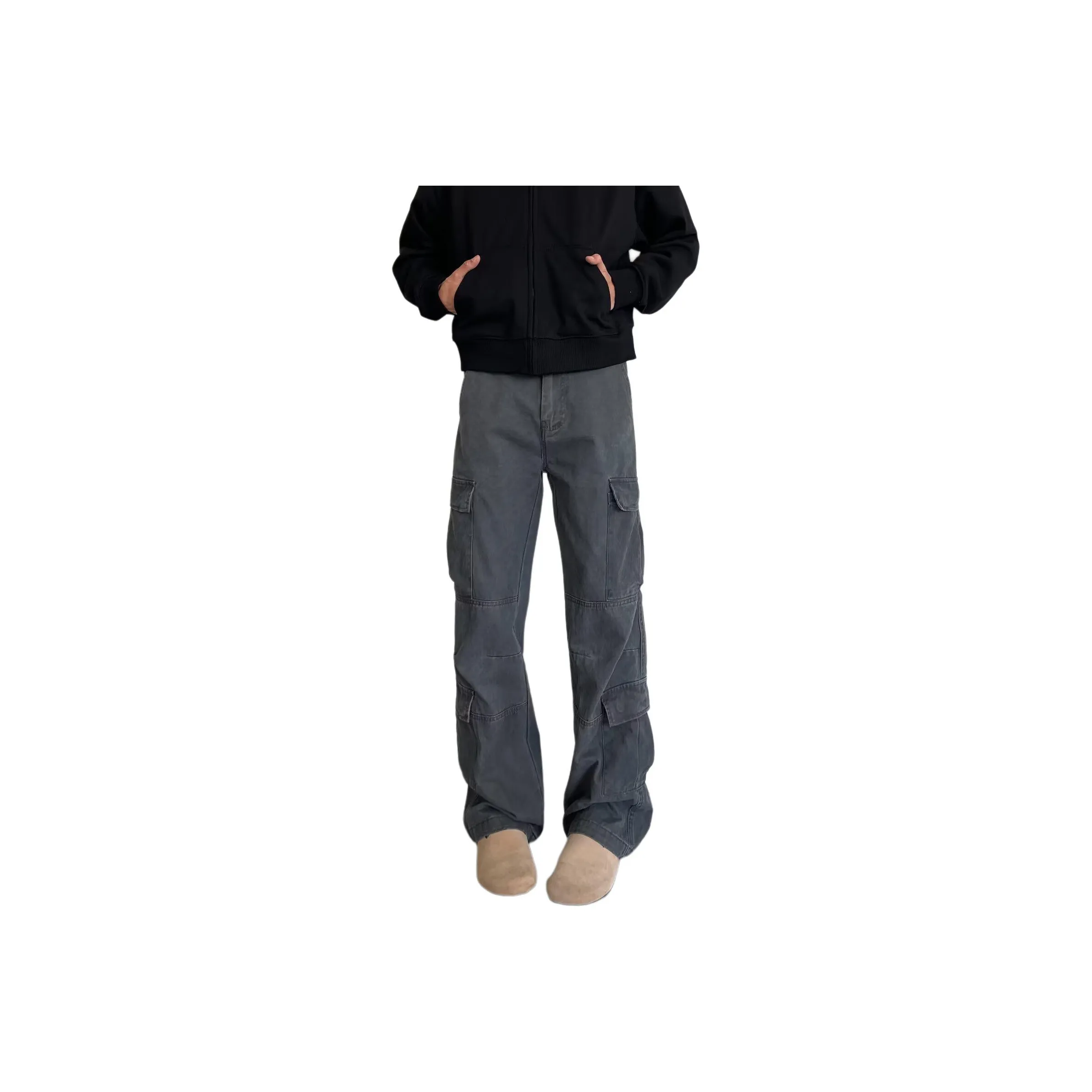 GEOGRE ALEX Серые Унисекс Карго Брюки