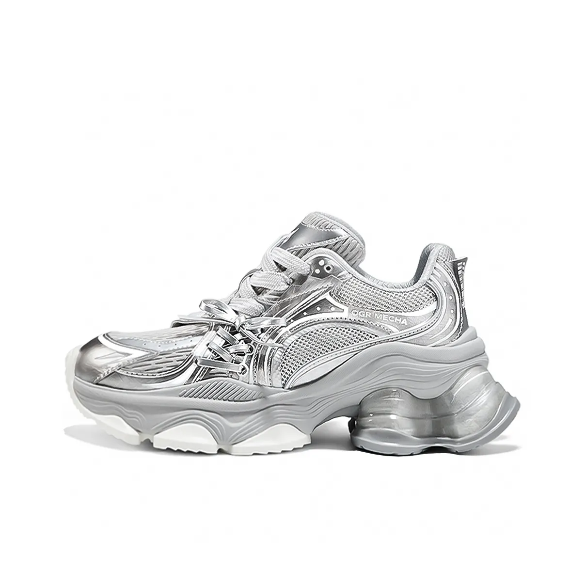 OGR Парижский Madeleine Dessert Shoe Арочный LADY Амортизация Низкий Топ Толстая Подошва Кроссовки Женские Silver