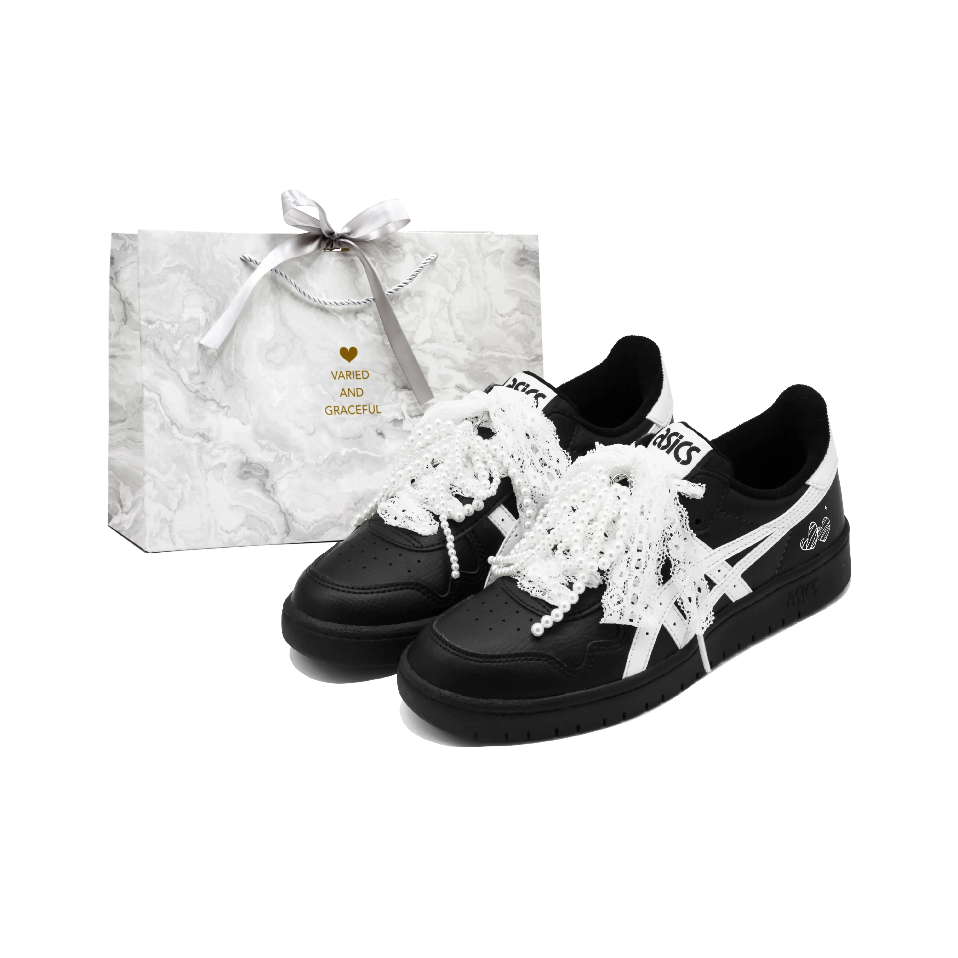 Asics Износостойкие и Легкие Скейтборд Кроссовки Унисекс