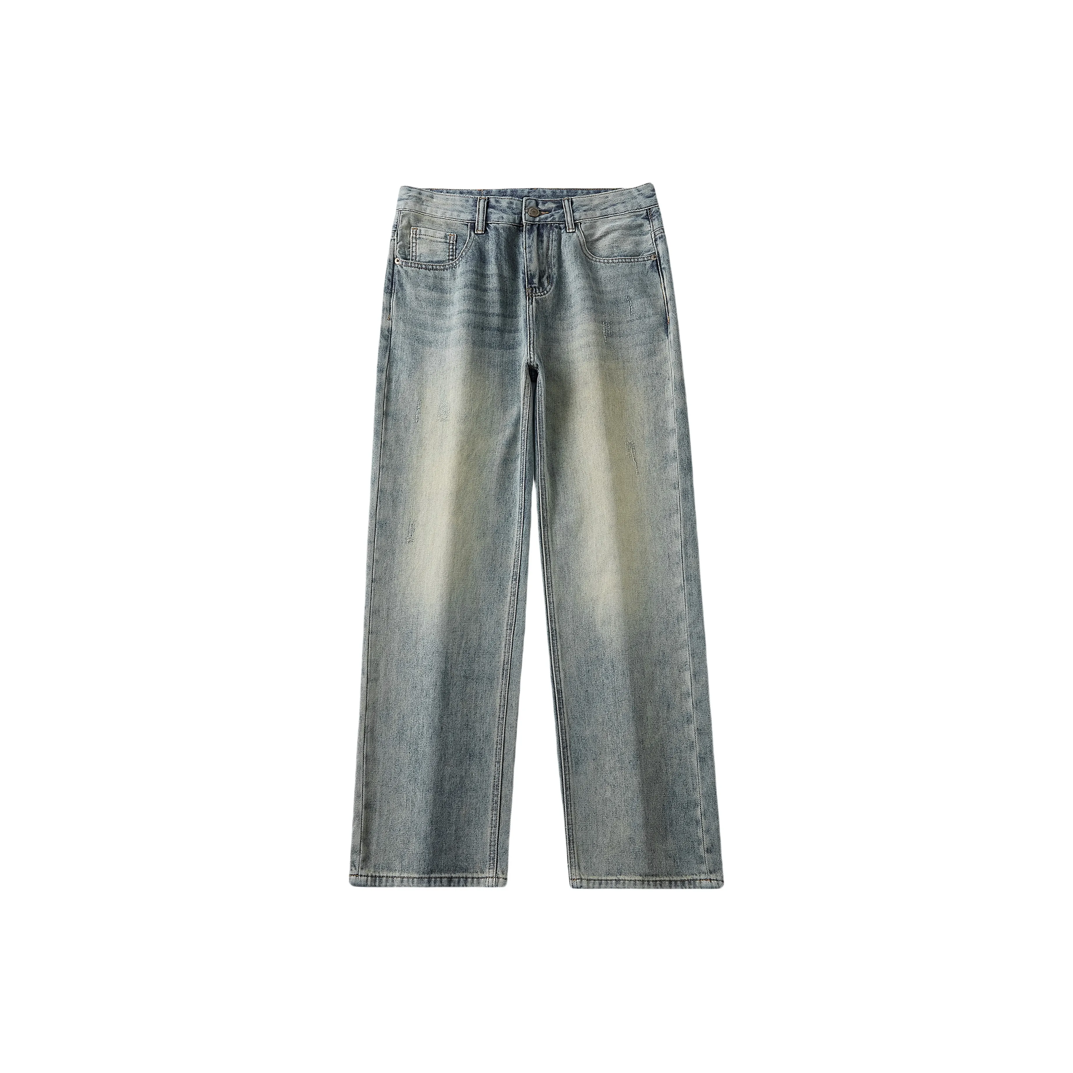 KM Светло-Синие Унисекс Джинсы