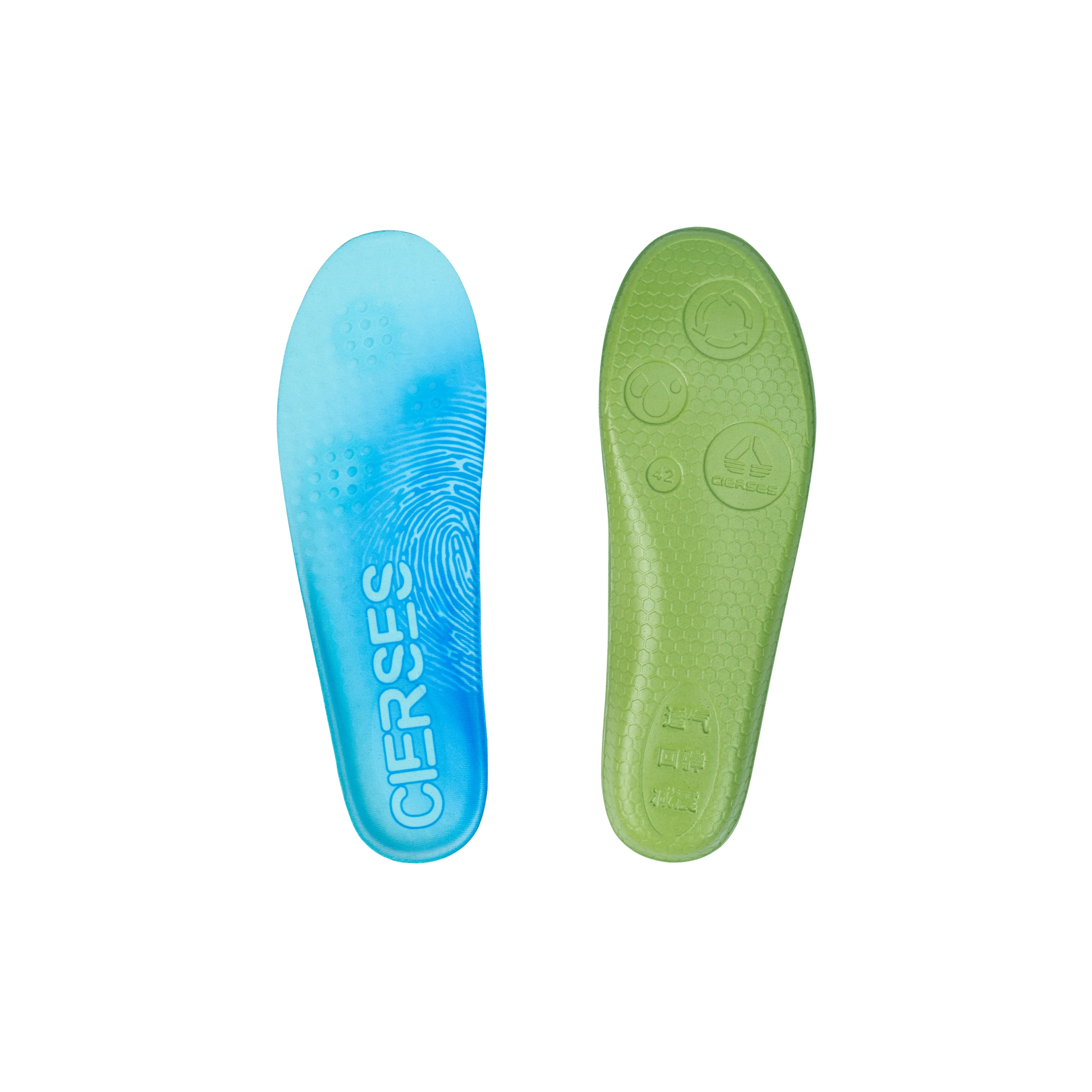 CIERSES Полиуретан Стельки Унисекс Морская соль Белый