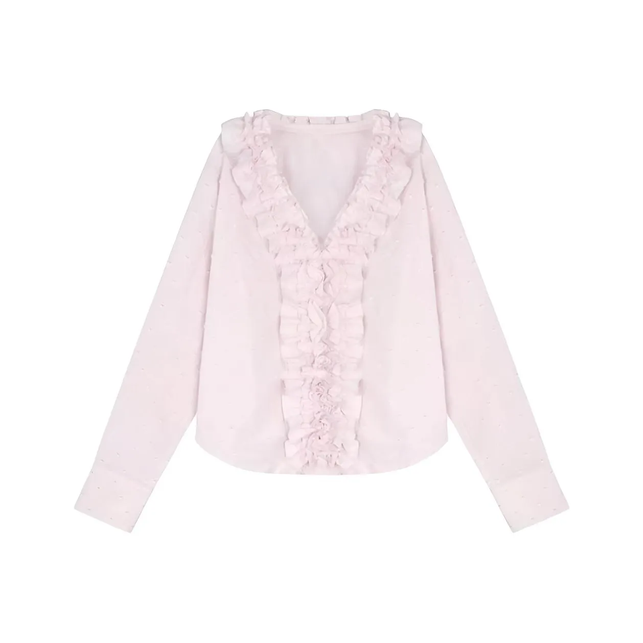 XIAOJUCHUANLI Розовые Женские Рубашки