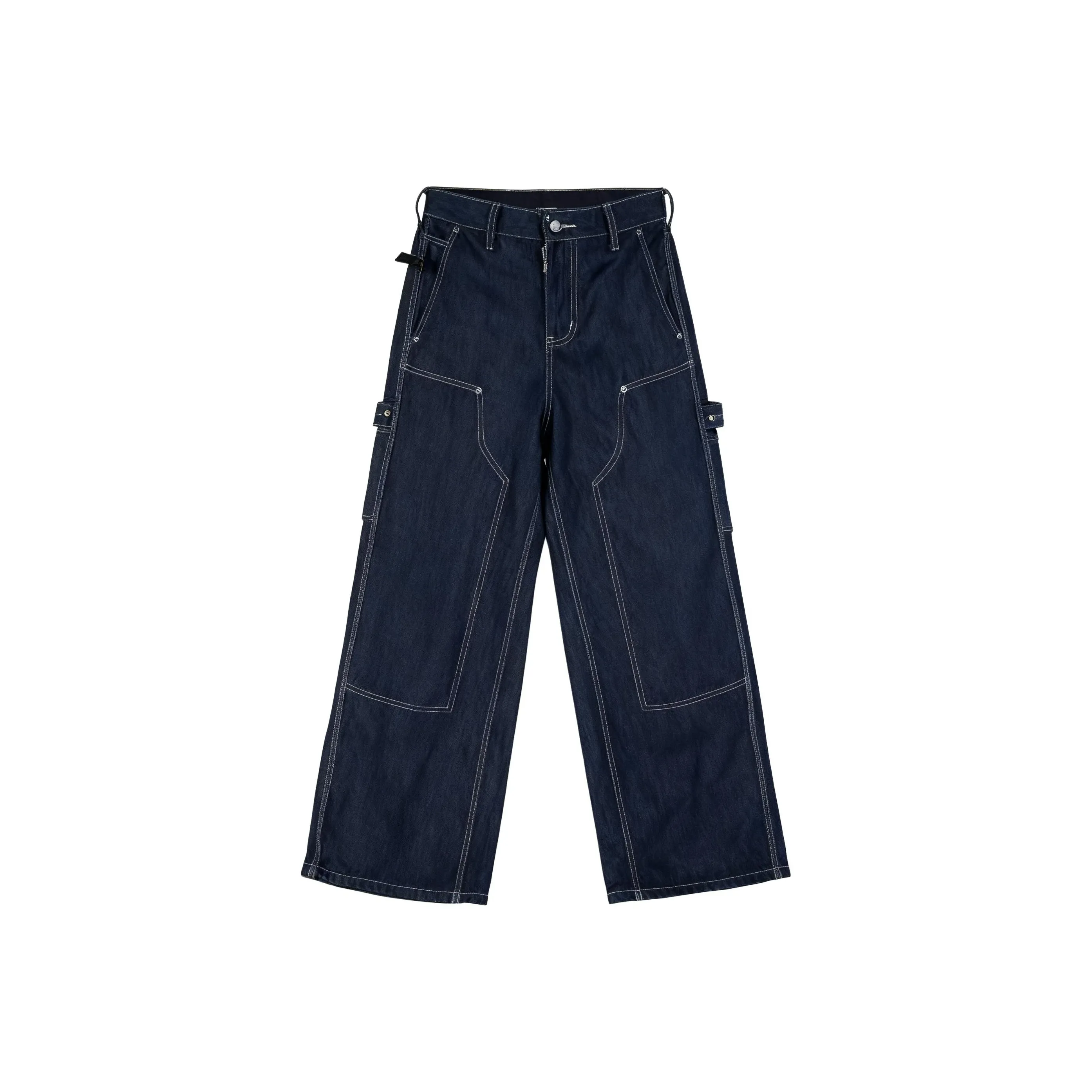 Find Yourself Темно-синий Унисекс Джинсы