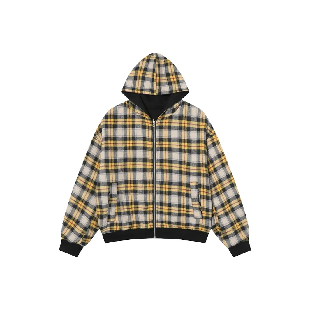 QEWBG Черный Тяжелый Двойной С обеих сторон Двойные молнии Унисекс Свитшоты