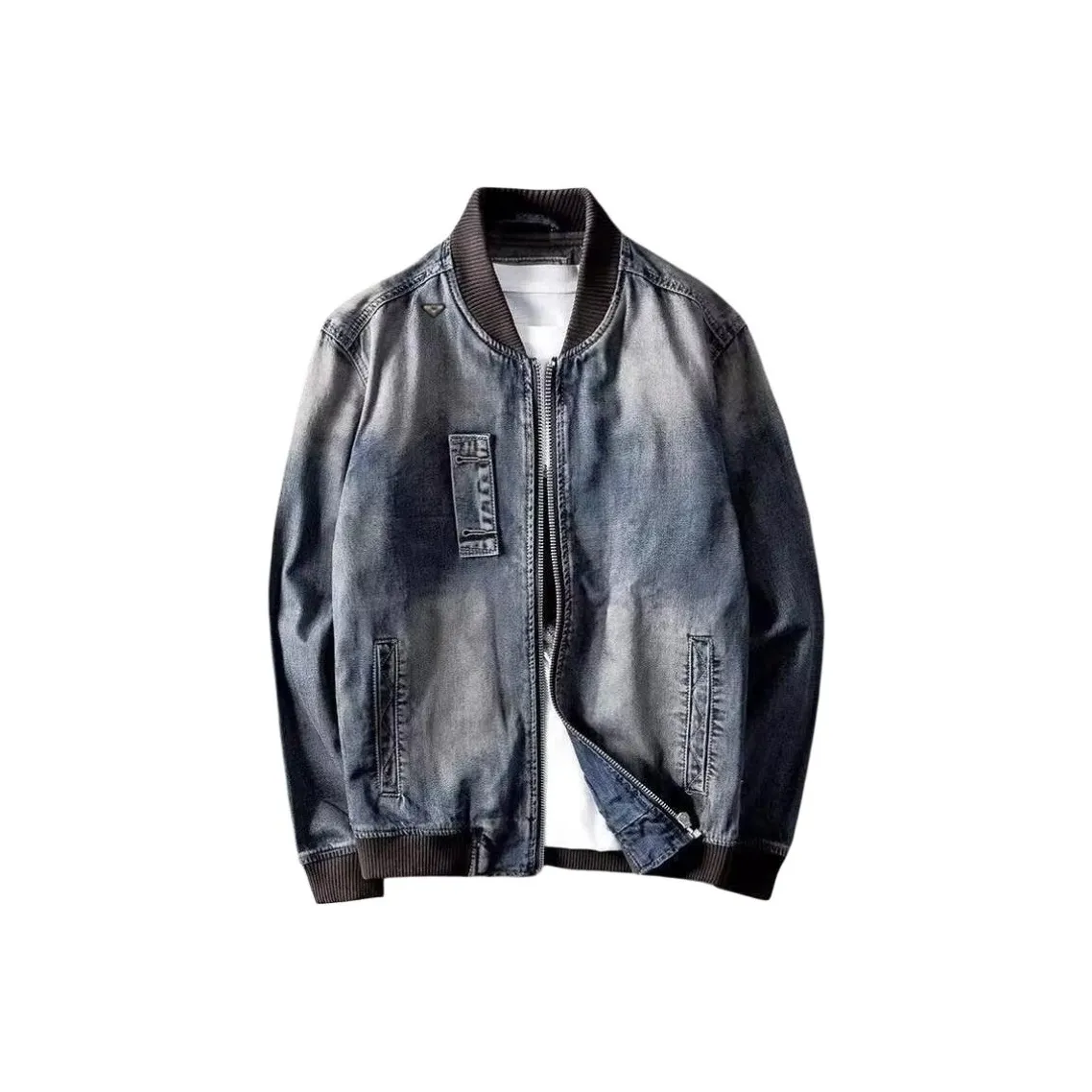 PWUE Винтажный синий унисекс куртки