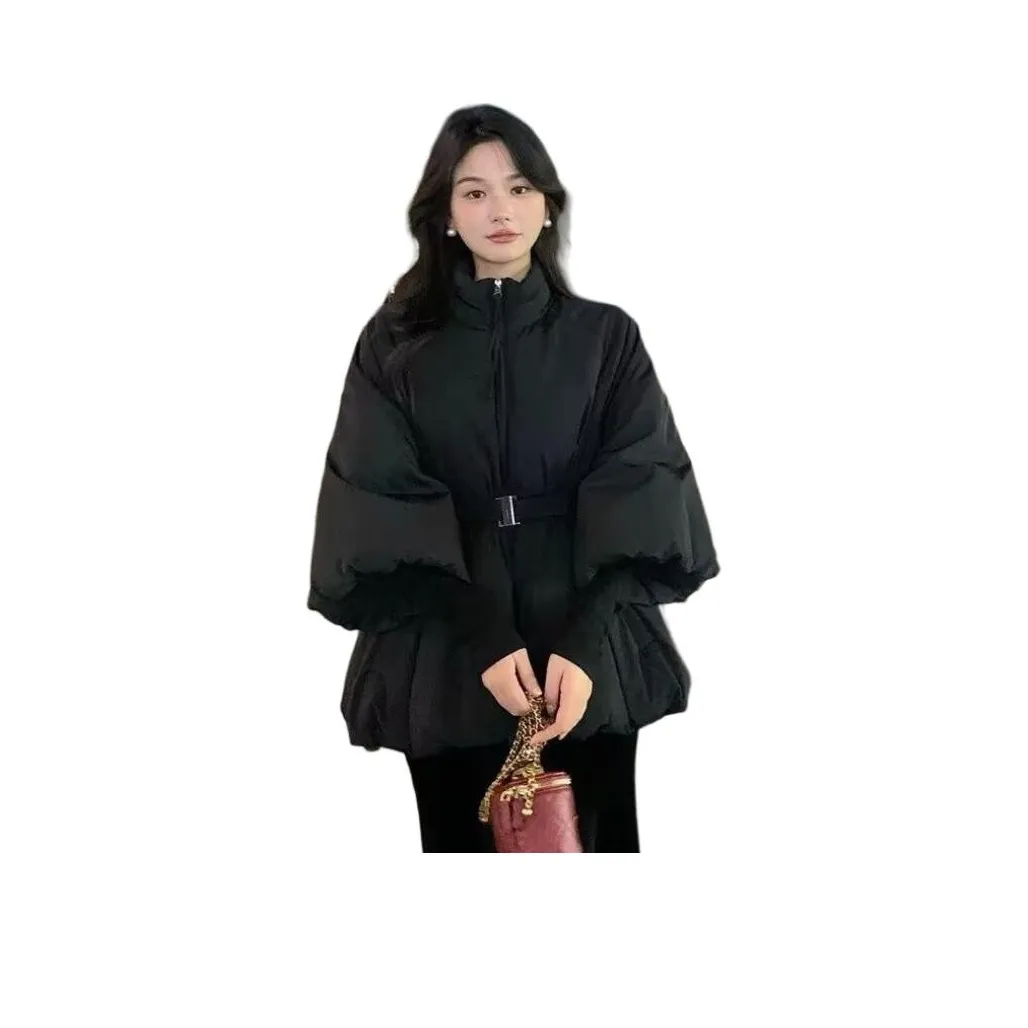 BONAS Черный хлопковый пуховик женские пуховики (пуфы)