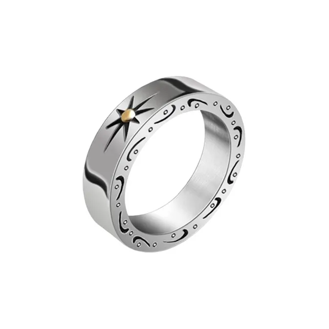 LuluCanaan Кольца из титанового стального сплава Мужской