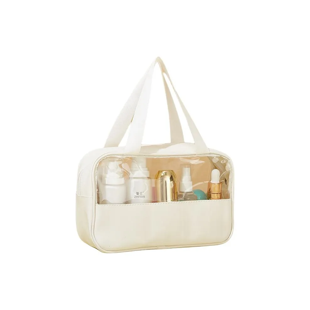 PureLove Прозрачный Большой объем Водонепроницаемый Дорожная сумка Набор Makeup Bag Сумка для туалетных принадлежностей Пылеустойчивый Портативный Хранение