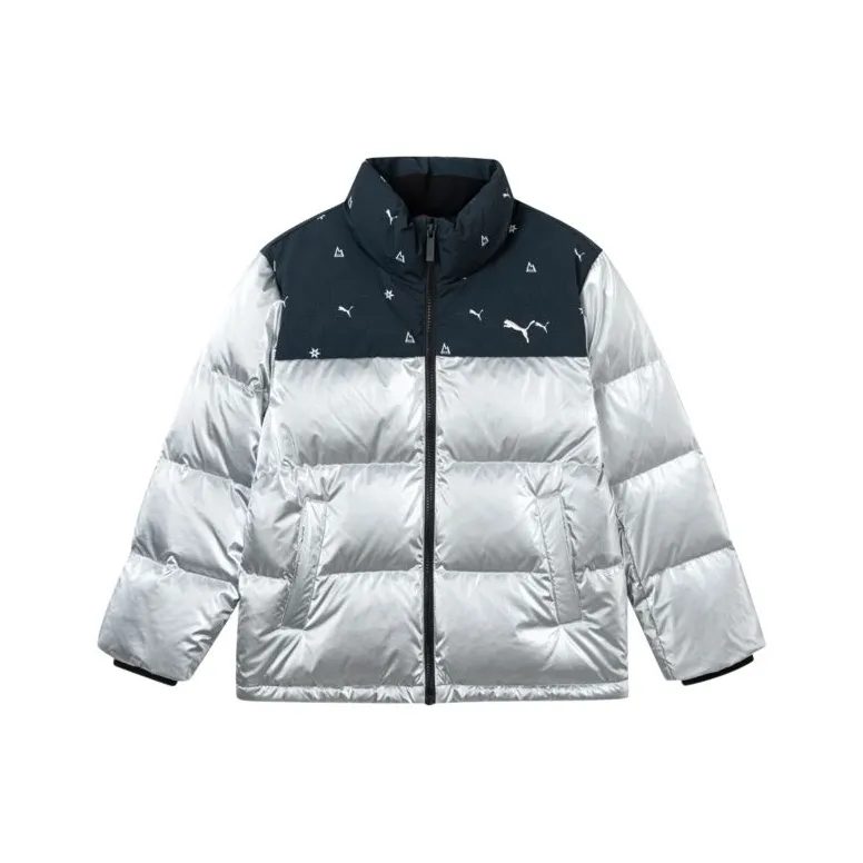 PUMA Пуховик Дымчатый Серый Серебряный Детский