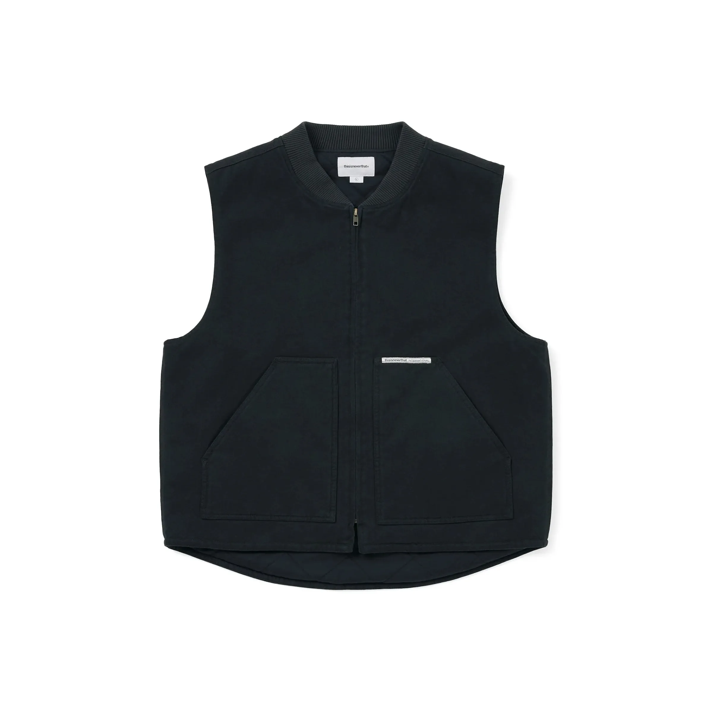 Thisisneverthat Fw25 Washed Duck Vest Navy Vest Unisex