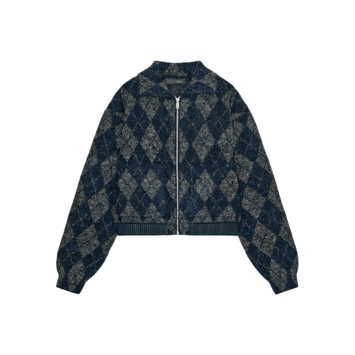 ZARA Темно-серый Женский Куртки