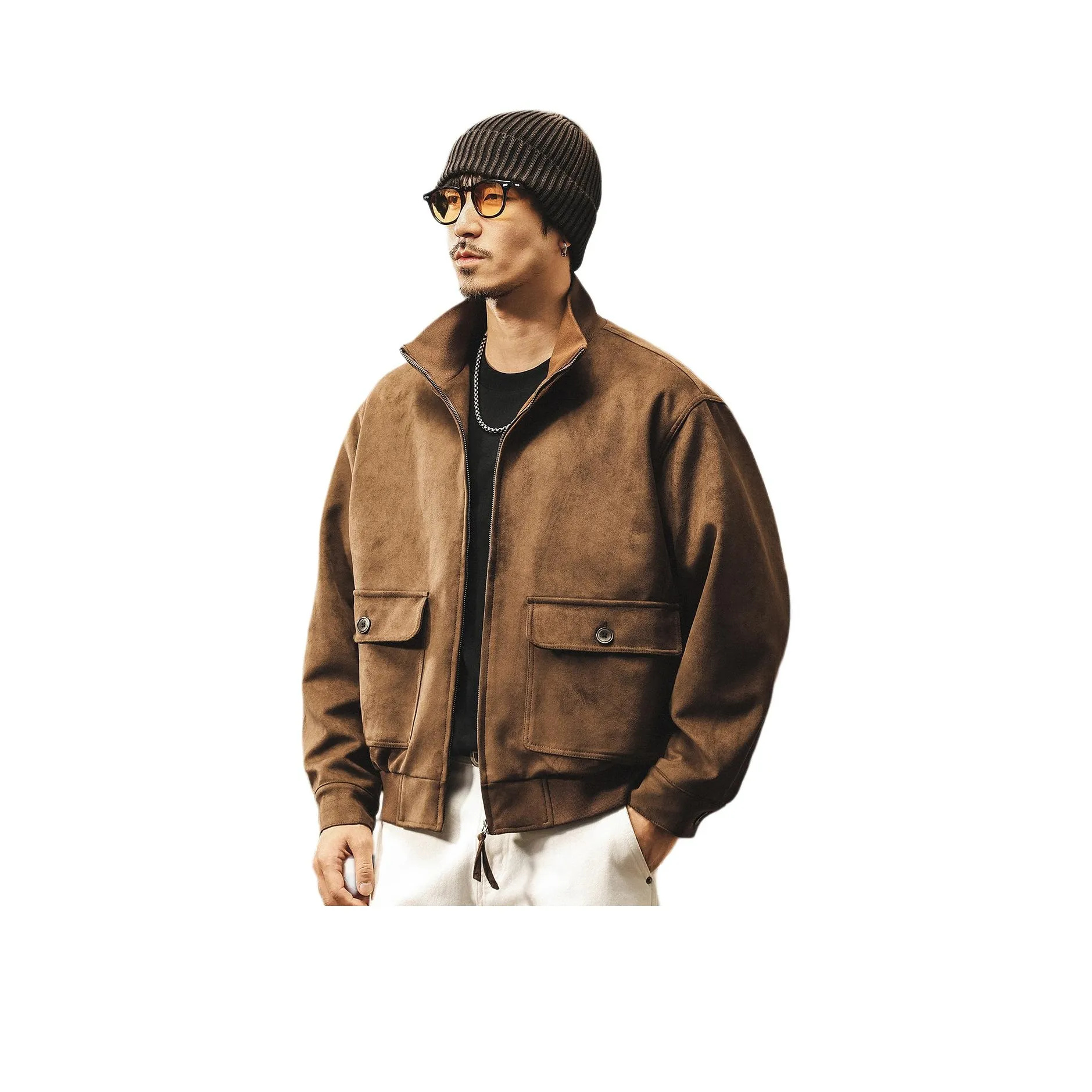 JIELEINUO Кофе Мужские Куртки