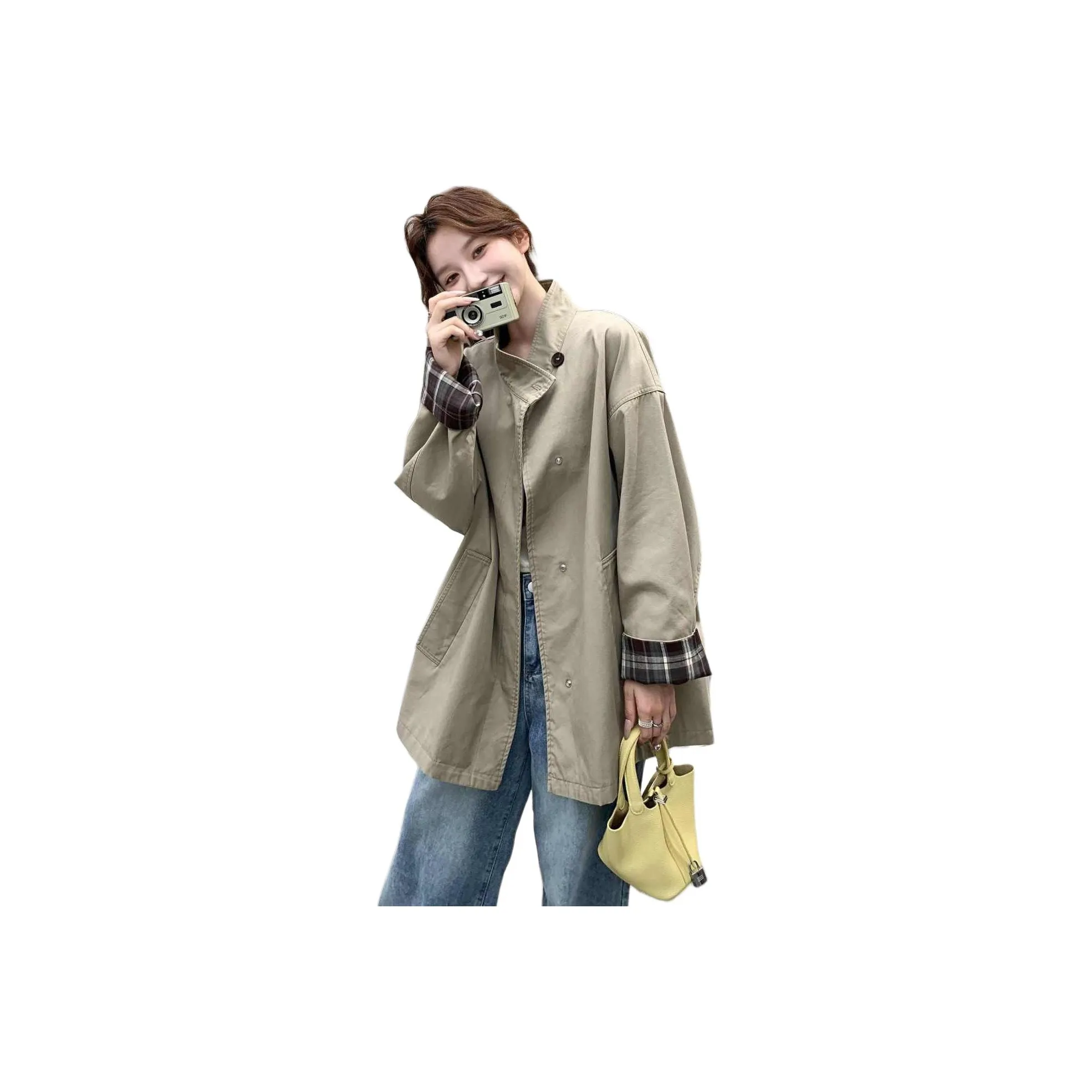 BONAS Хаки Зеленый Женский Пальто