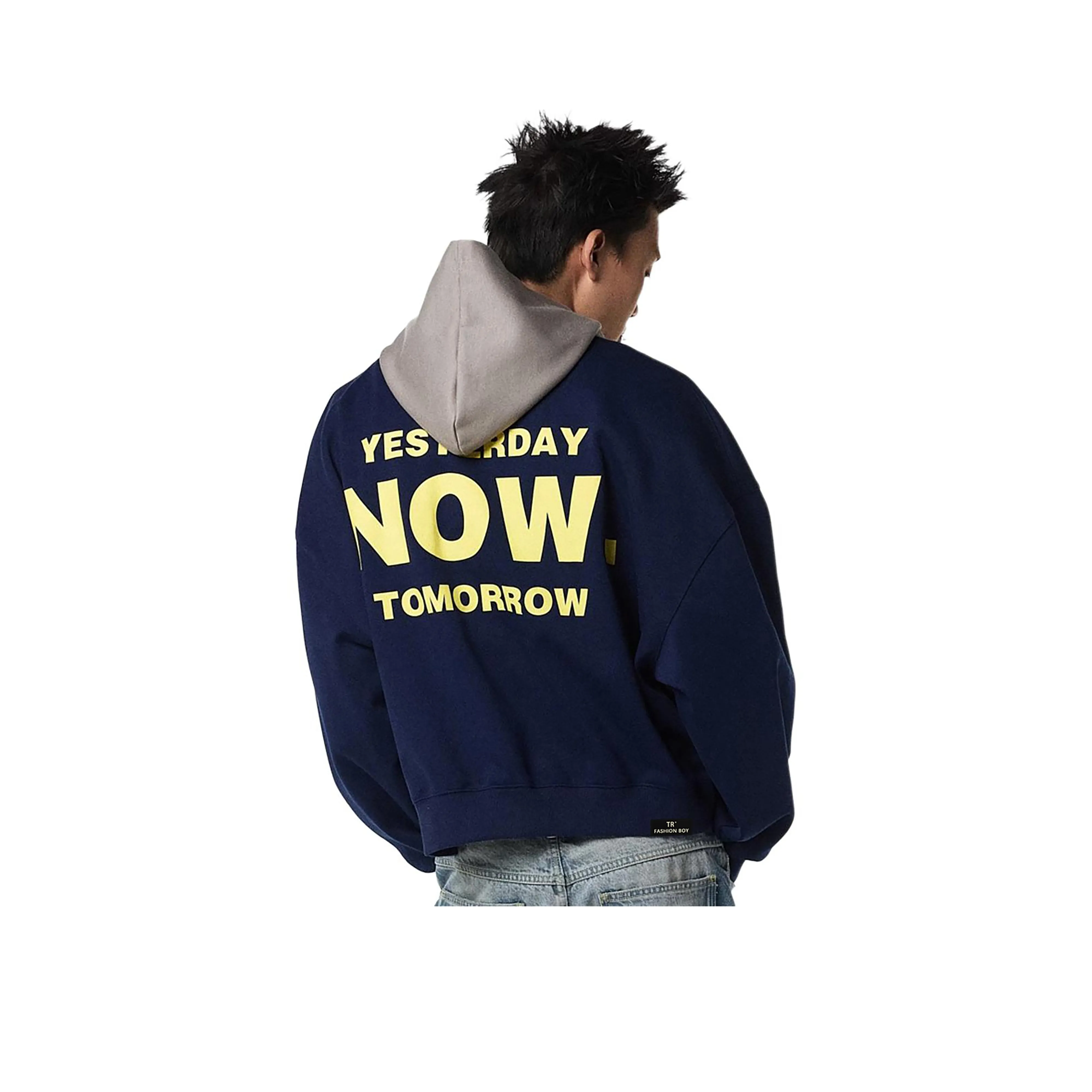 TR Темно-синий Синий Унисекс Свитшоты